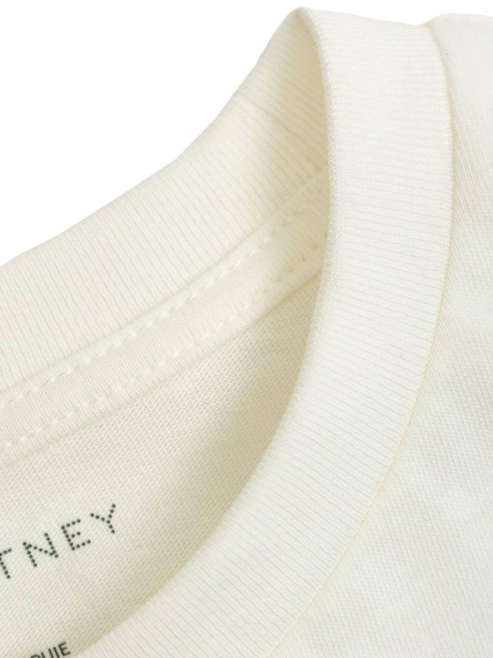 T-shirt per bambini Stella McCartney Kids bianco a maniche corte - Rubino Kids