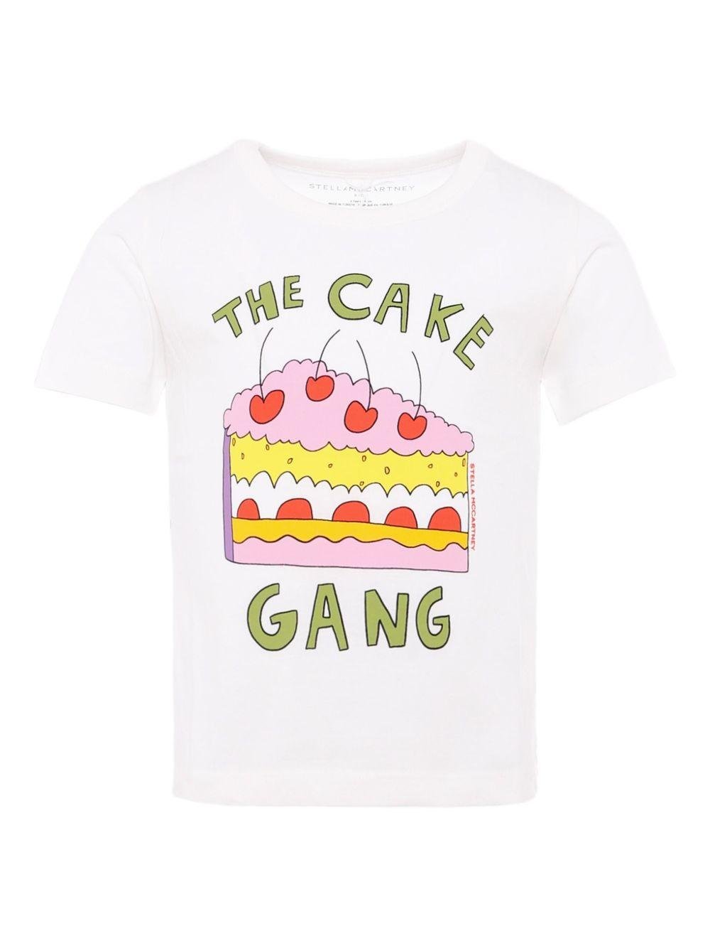T-shirt per bambini Stella McCartney Kids bianco a maniche corte - Rubino Kids
