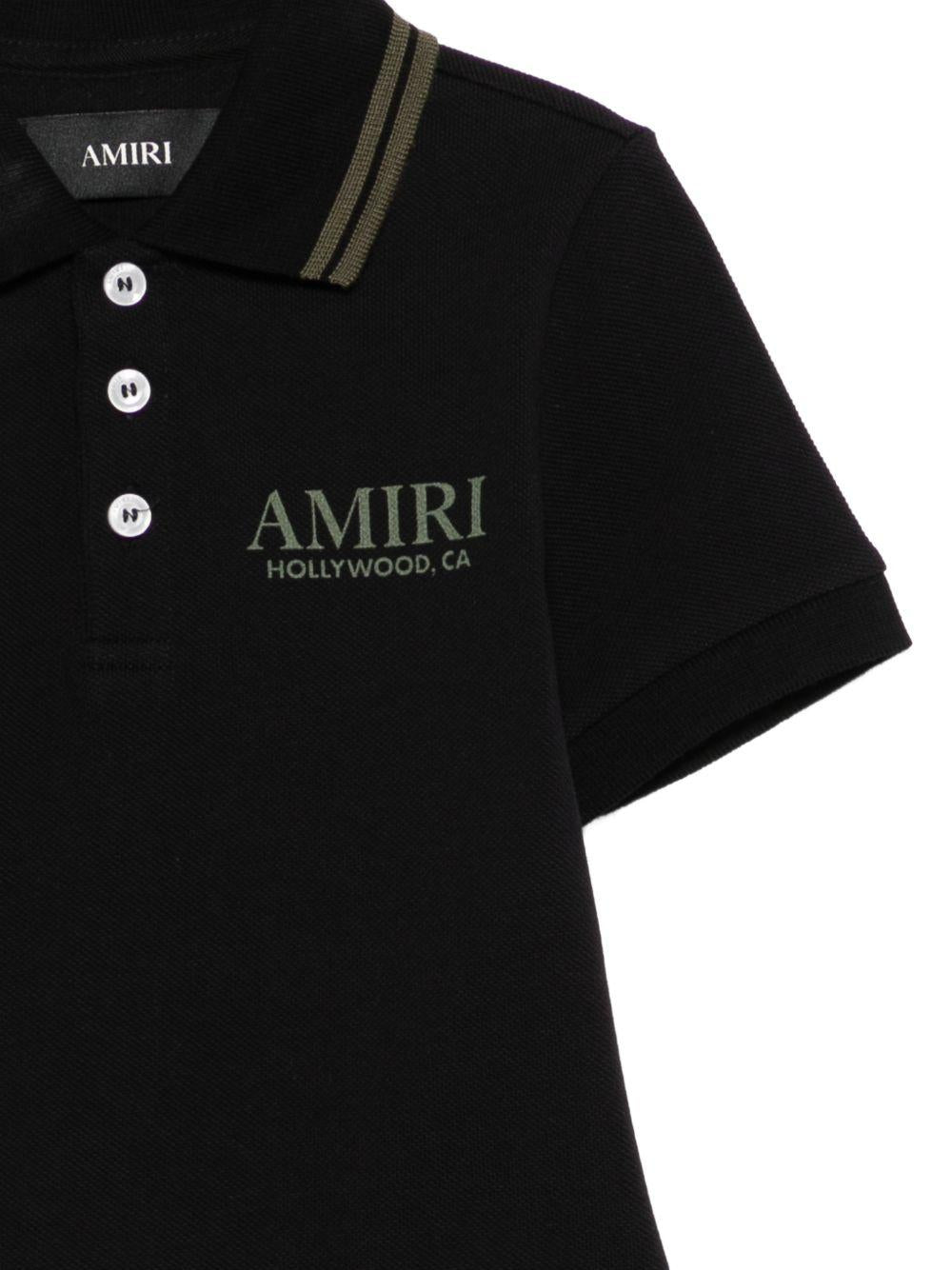 T-shirt per bambino Amiri Kids nera con stampa grafica sul retro - Rubino Kids