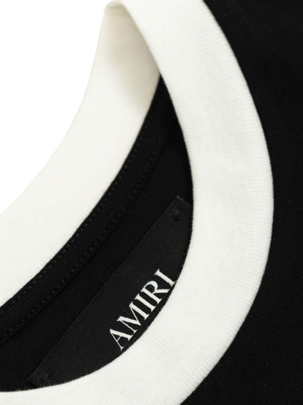 T-shirt per bambino Amiri Kids nera con stampa logo - Rubino Kids