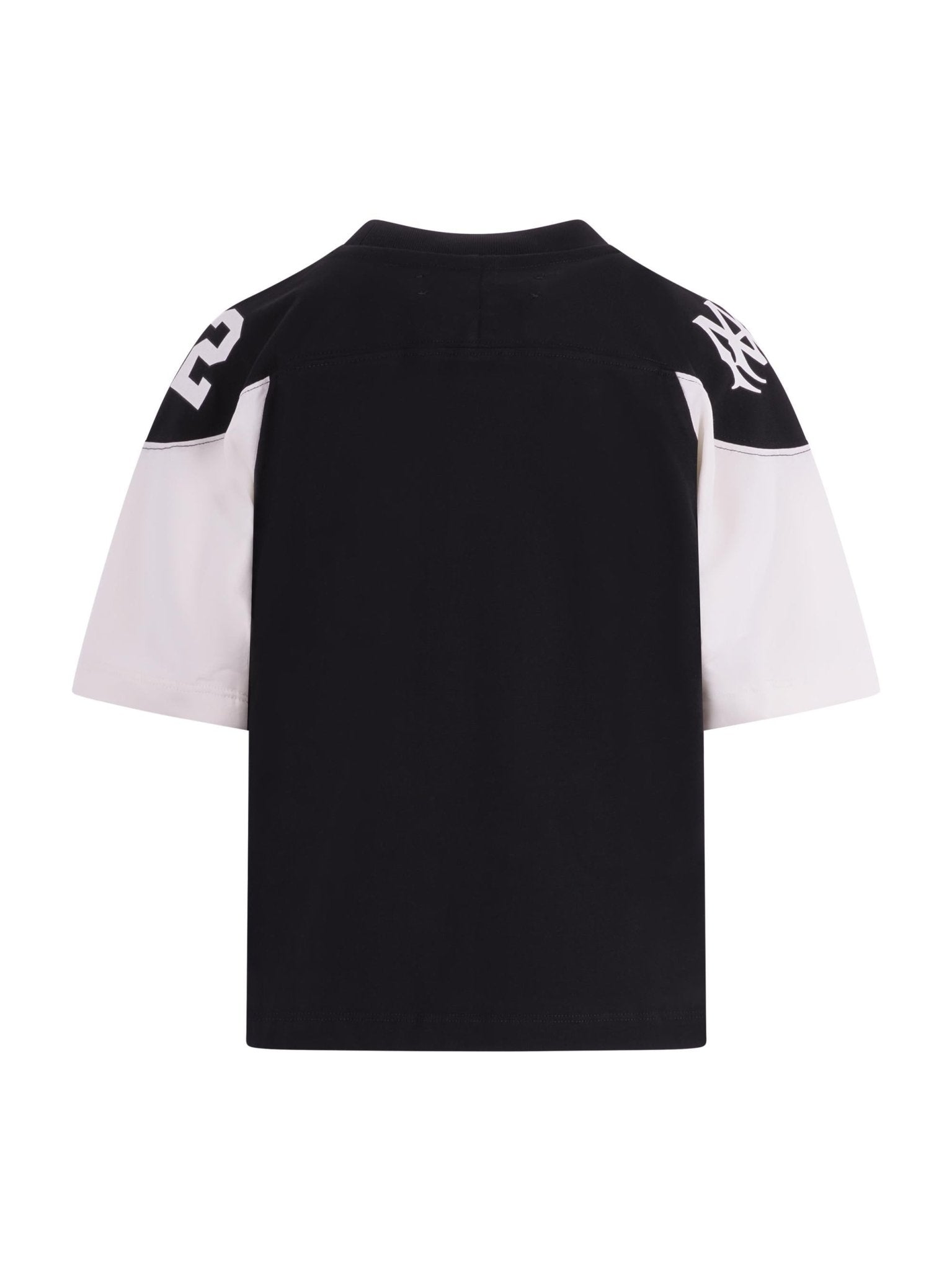 T-shirt per bambino Amiri Kids nero con logo sul davanti - Rubino Kids