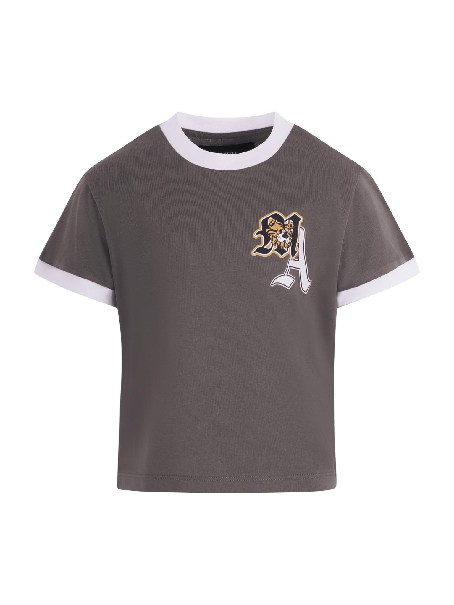 T-shirt per bambino Amiri Kids verde con logo sul davanti - Rubino Kids