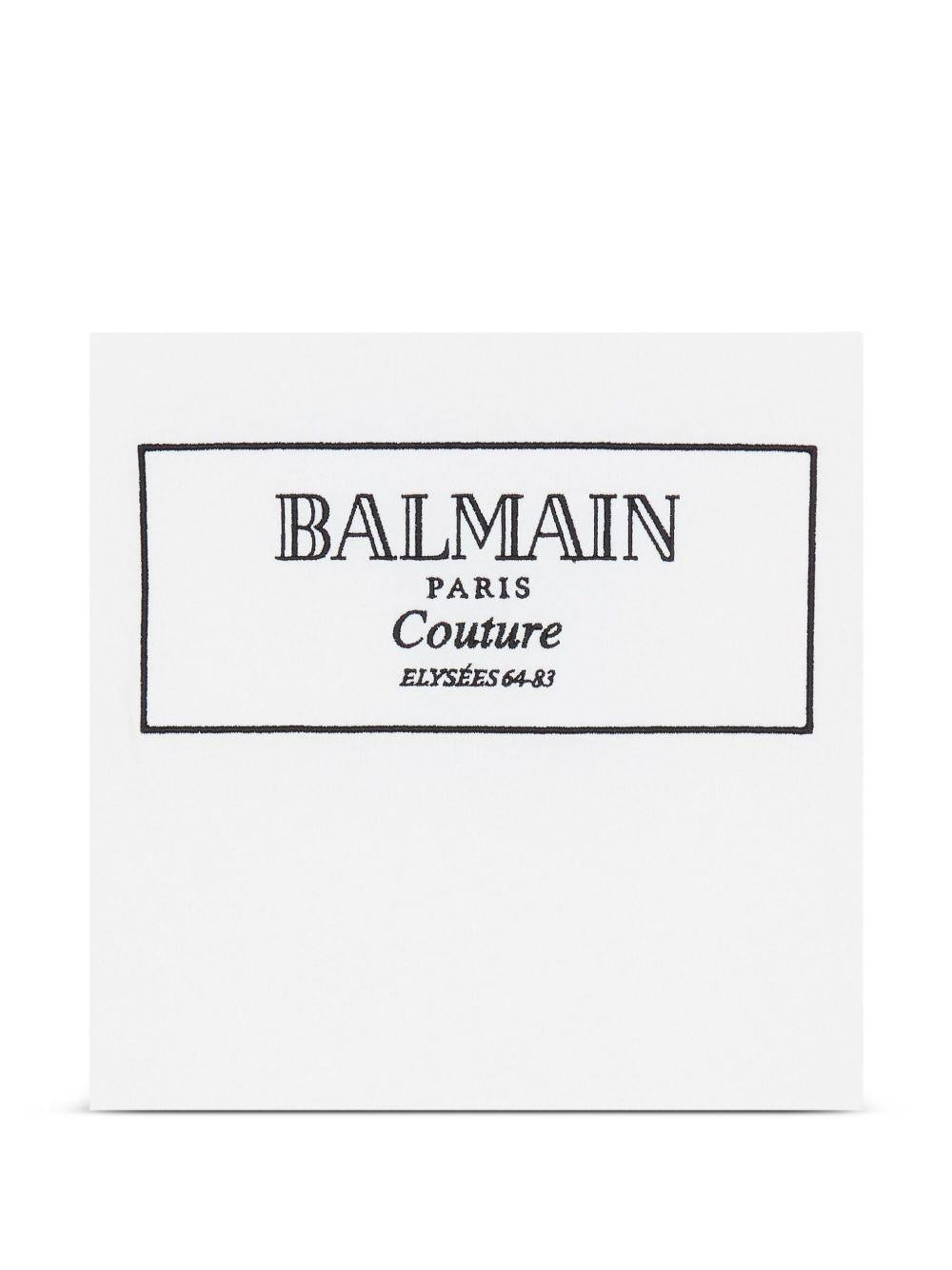 T-shirt per bambino Balmain Kids bianco con logo sul davanti - Rubino Kids