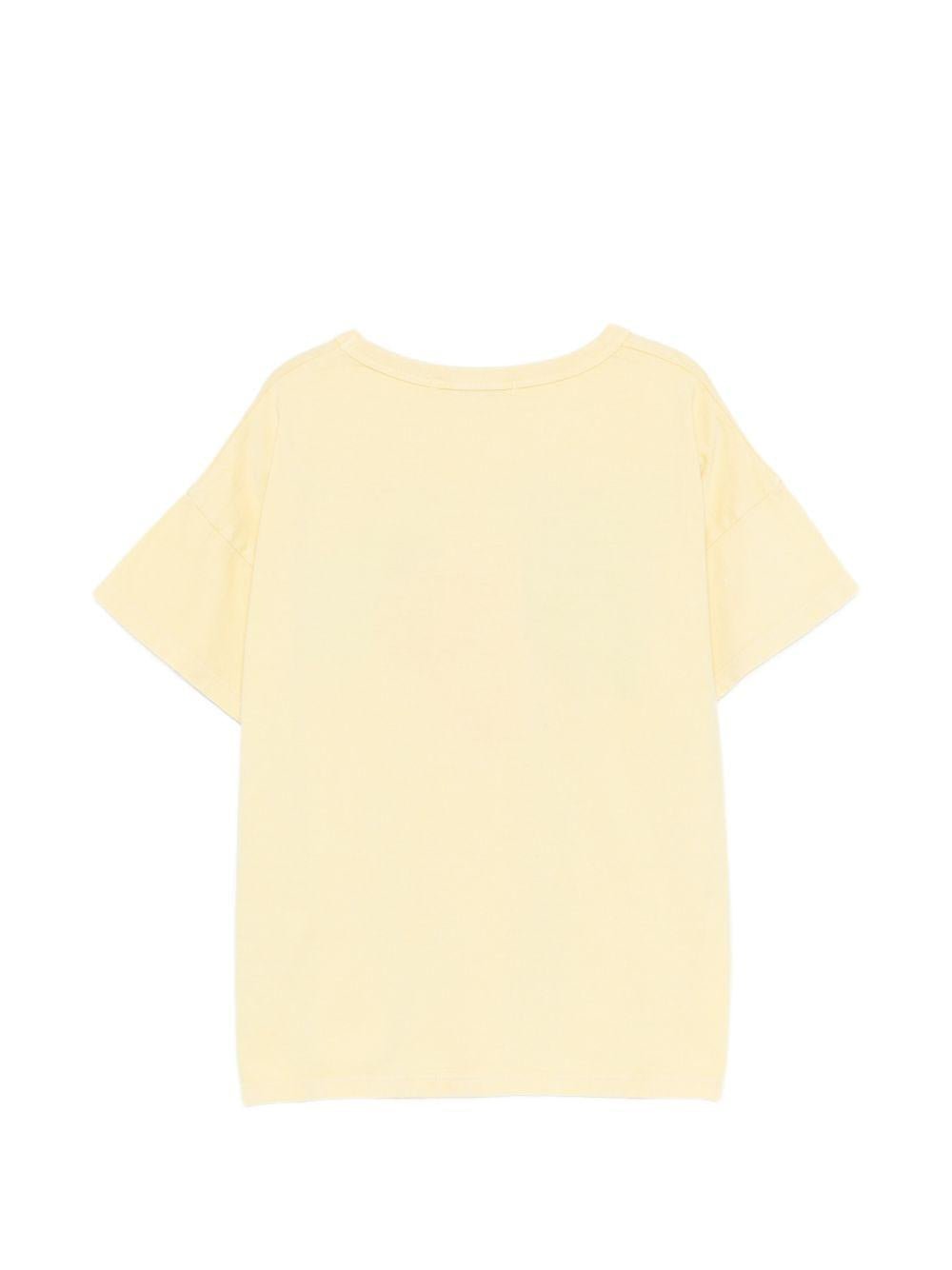 T-shirt per bambino Bobo Choses giallo con stampa grafica sul davanti - Rubino Kids
