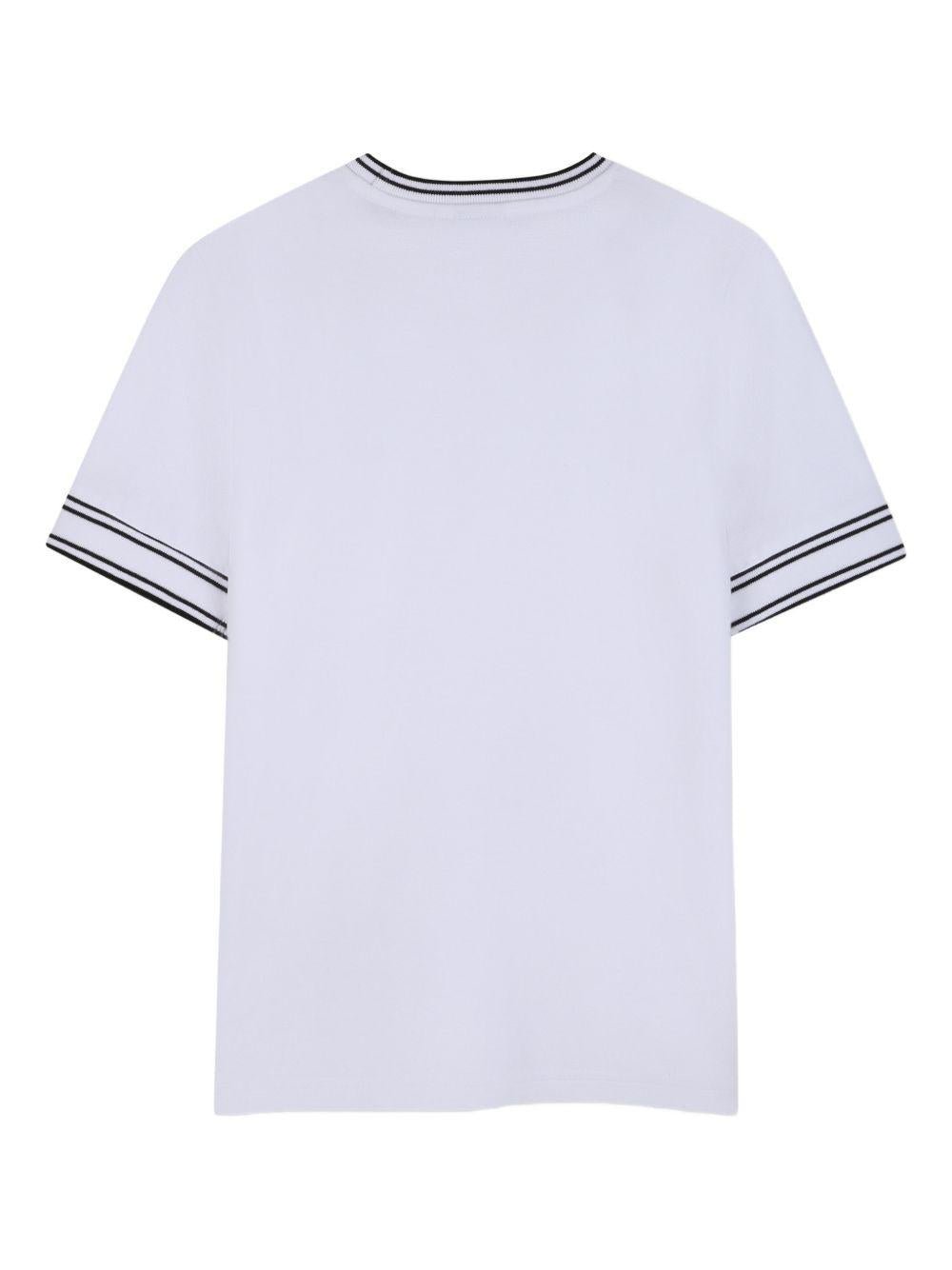 T-shirt per bambino Boss Kids bianco con logo sul petto - Rubino Kids