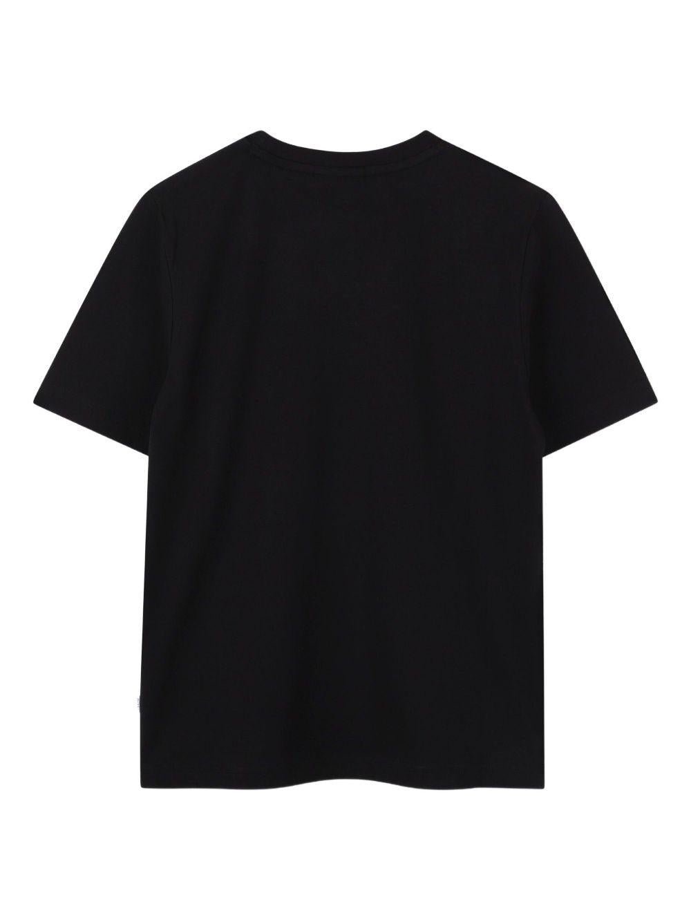 T-shirt per bambino Boss Kids nero con stampa grafica all - over - Rubino Kids