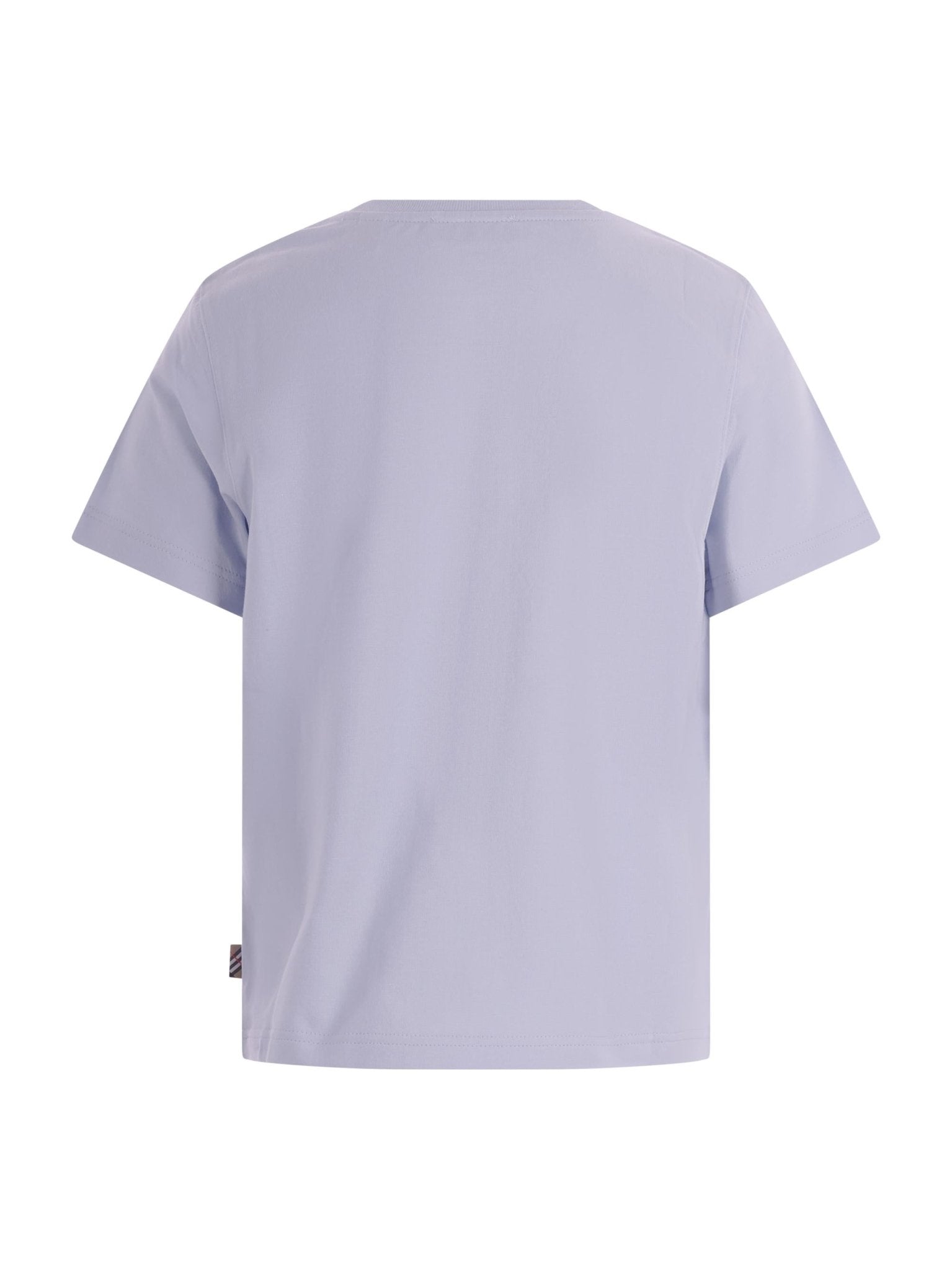 T-shirt per bambino Burberry Kids celeste con stampa grafica sul davanti - Rubino Kids