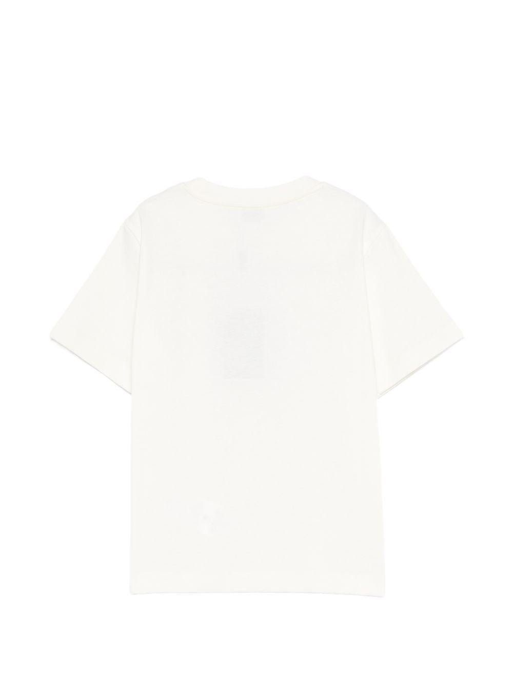 T-shirt per bambino Etro Kids beige con logo sul davanti - Rubino Kids