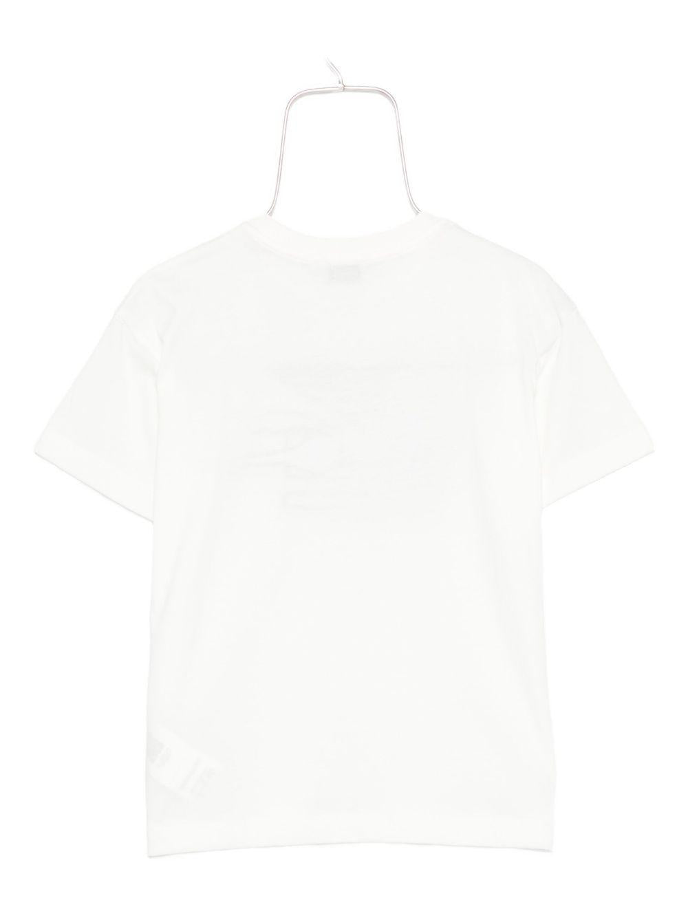 T-shirt per bambino ETRO KIDS bianca con motivo Pegaso sul davanti - Rubino Kids