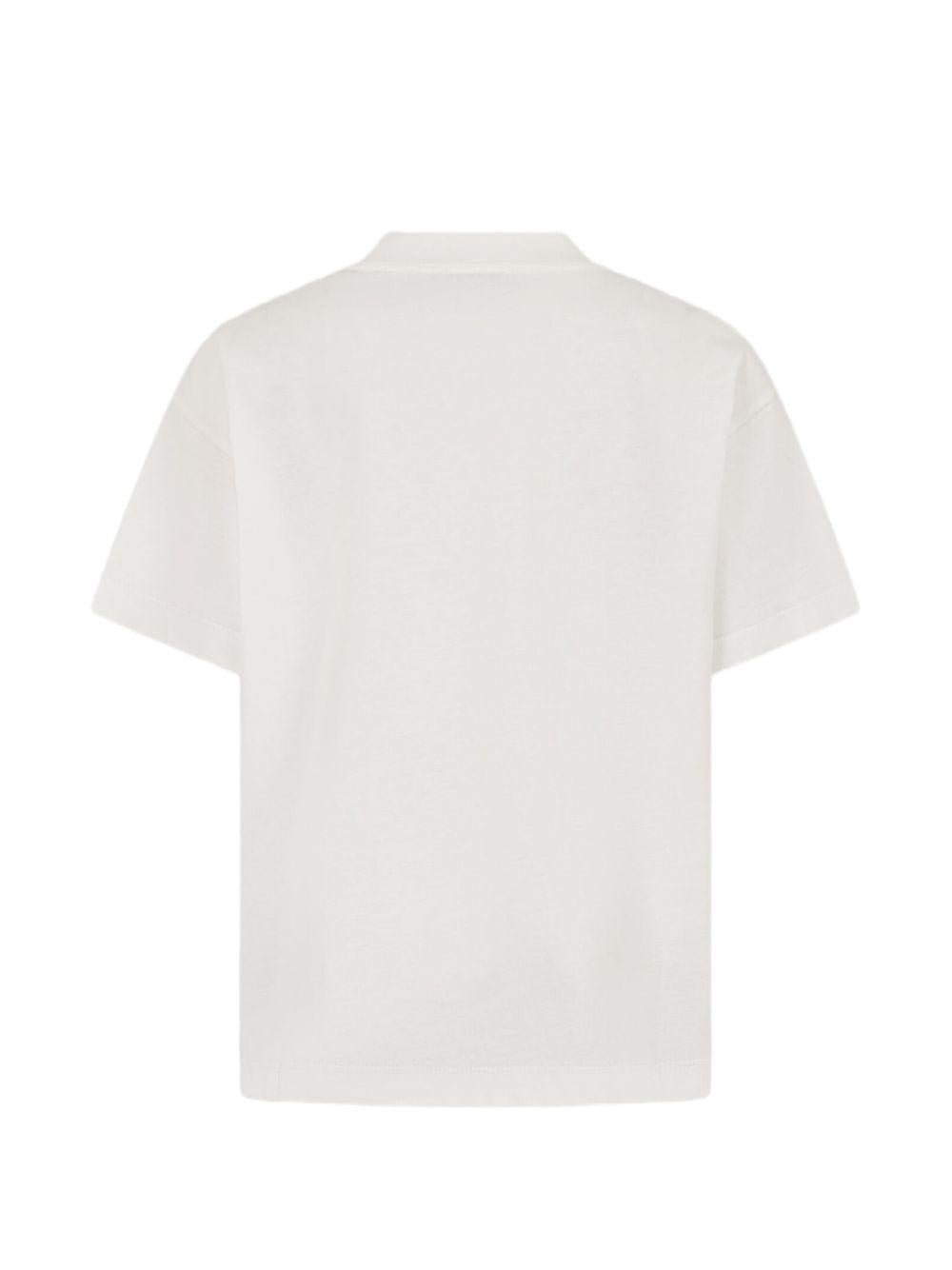 T-shirt per bambino Etro Kids bianca con ricamo Pegaso - Rubino Kids