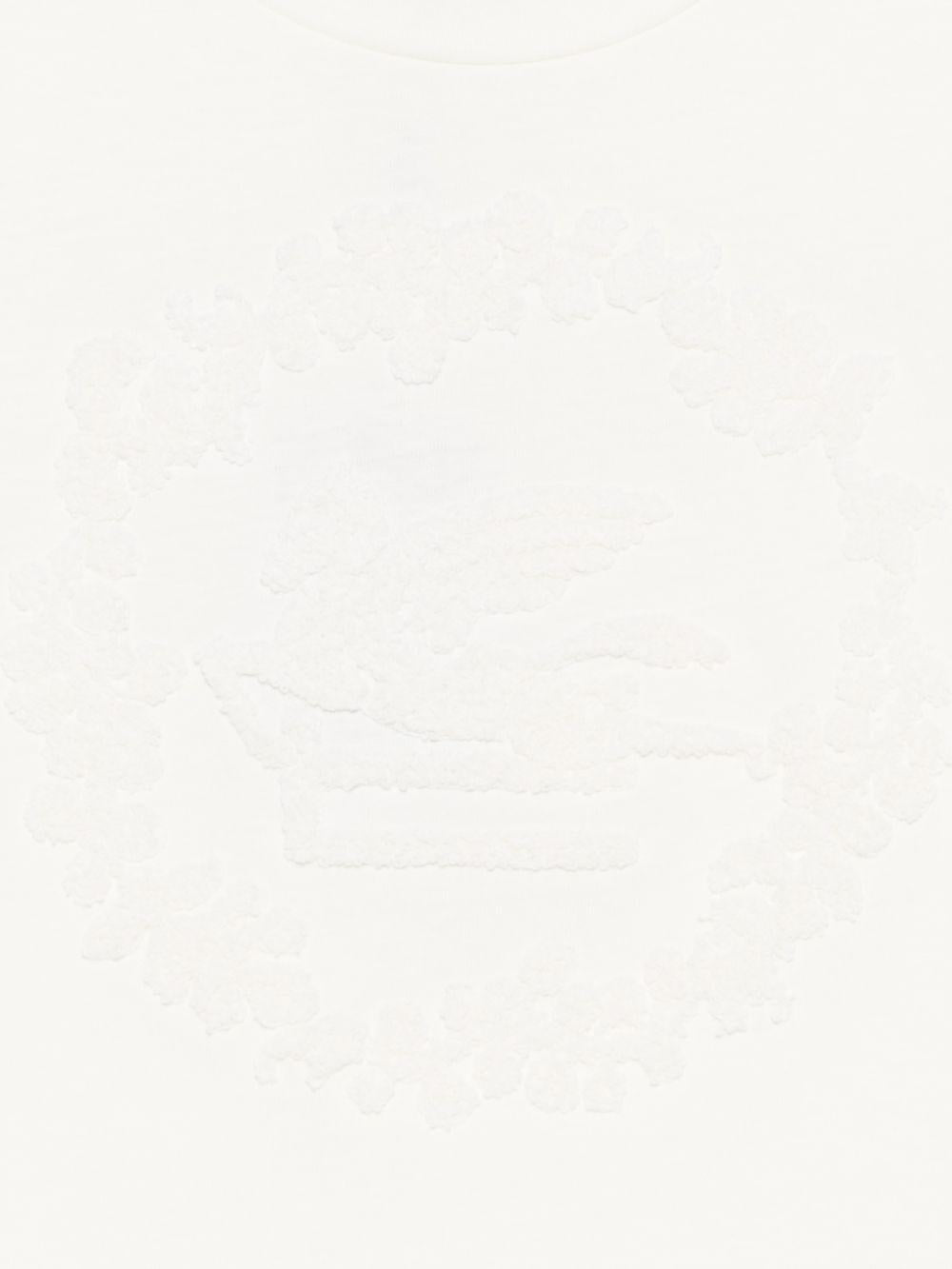 T-shirt per bambino Etro Kids bianco con dettaglio sul davanti - Rubino Kids