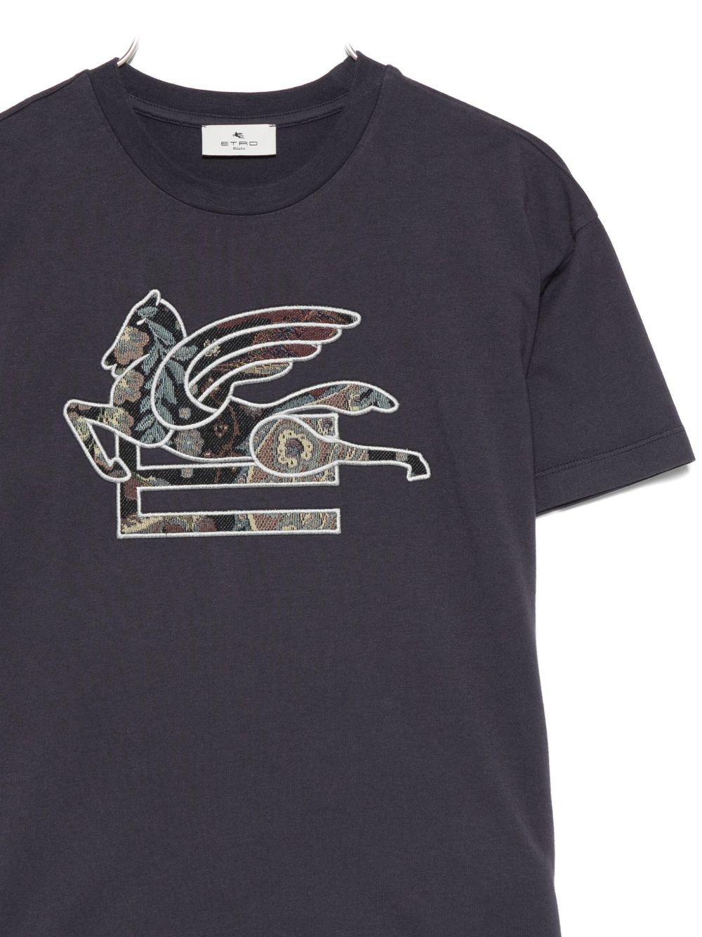 T-shirt per bambino ETRO KIDS blu con motivo Pegaso - Rubino Kids