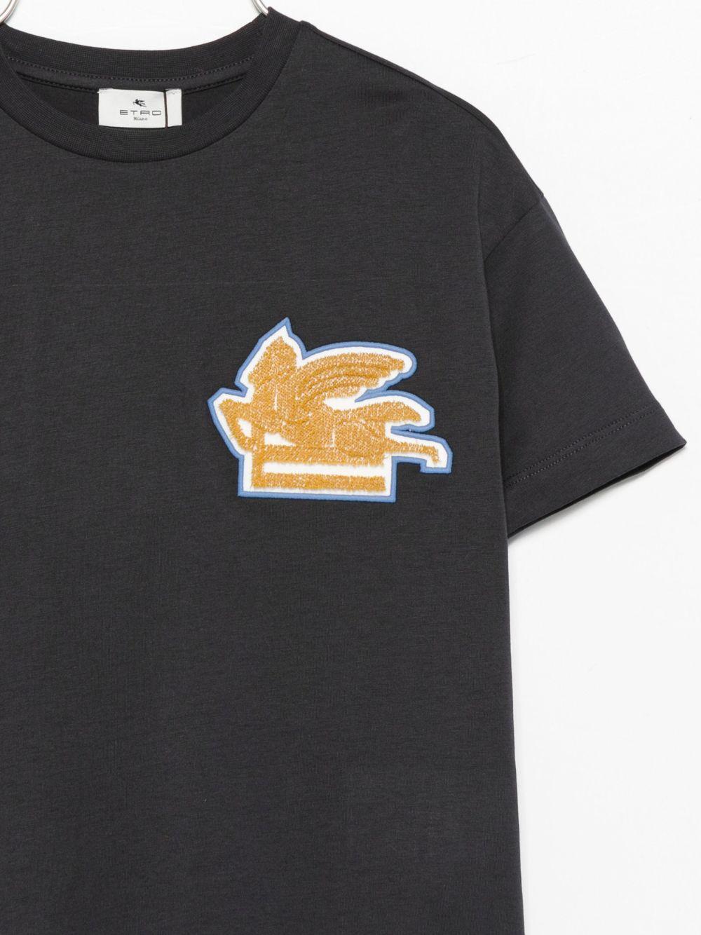 T-shirt per bambino ETRO KIDS blu con motivo Pegaso - Rubino Kids