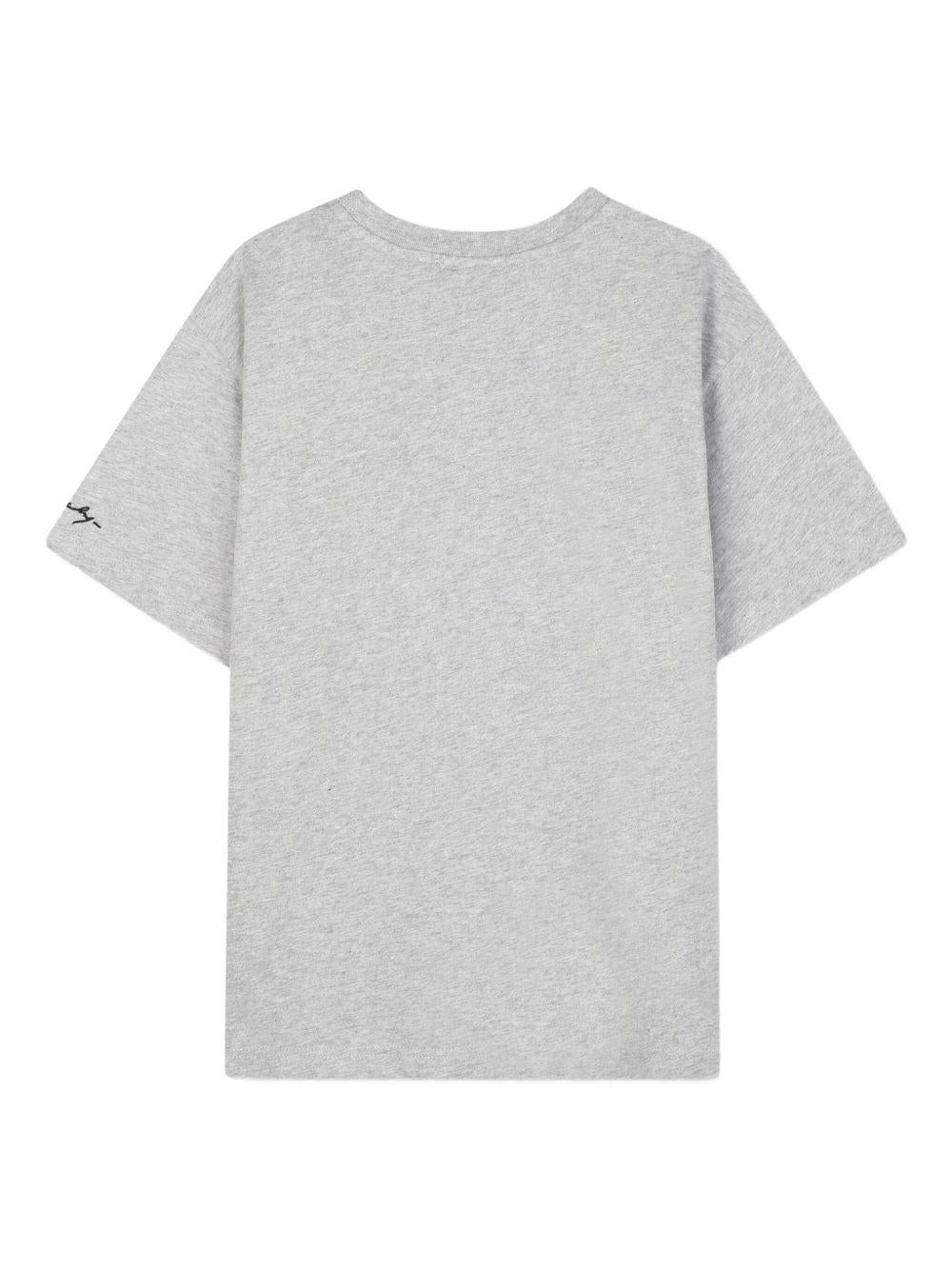 T-shirt per bambino Givenchy Kids grigia con motivo evil eye - Rubino Kids