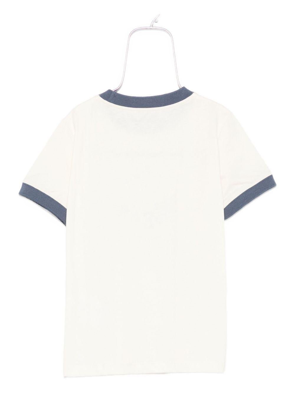 T-shirt per bambino Golden Goose Kids bianca con logo sul davanti - Rubino Kids