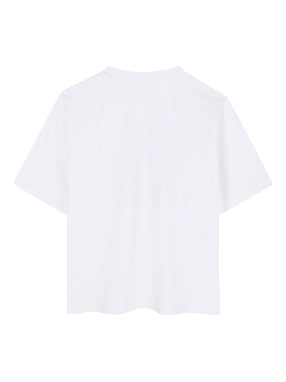 T-shirt per bambino Hugo Kids bianco con stampa Boxing Academy - Rubino Kids