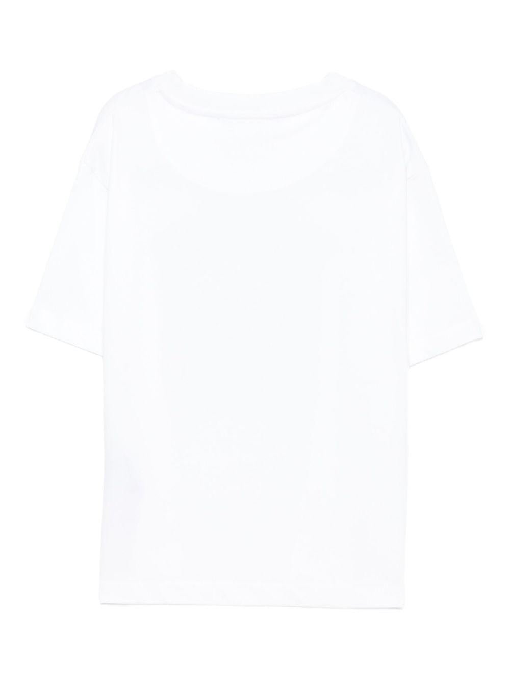 T-shirt per bambino John Richmond Junior bianco con stampa grafica - Rubino Kids