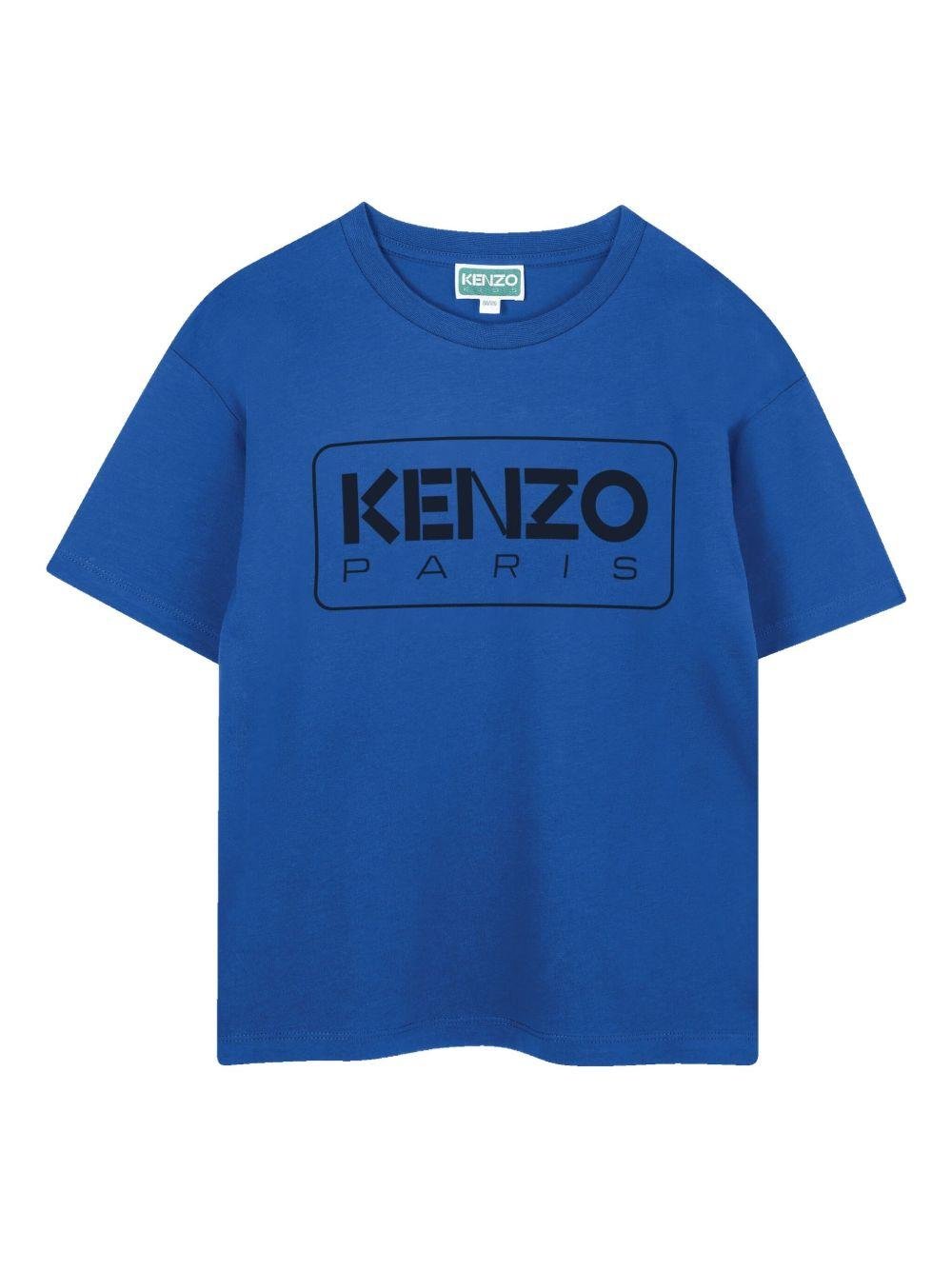 Kenzo Kids blue T-shirt with contrasting logo | Offer Price
