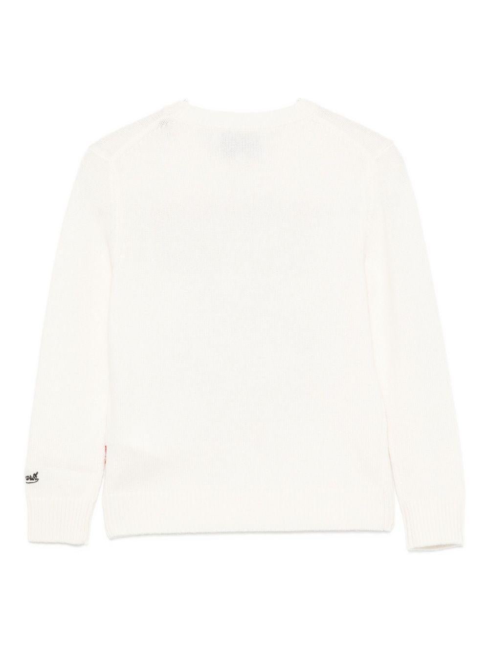 T-shirt per bambino MC2 Saint Barth Kids x Marvel bianca con stampa grafica Avengers - Rubino Kids