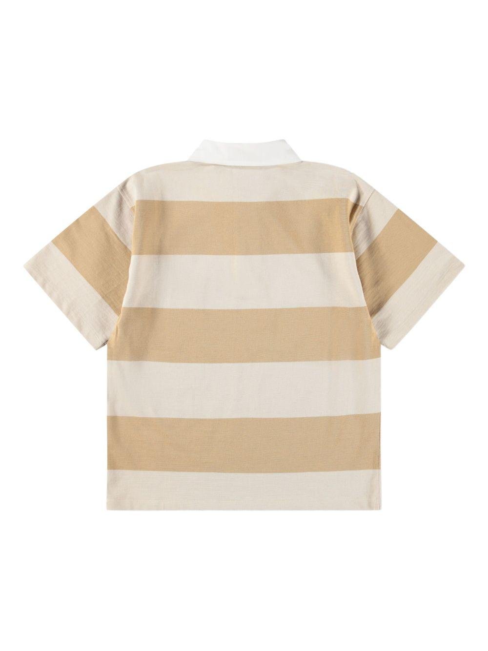 T-shirt per bambino Molo beige con colletto - Rubino Kids