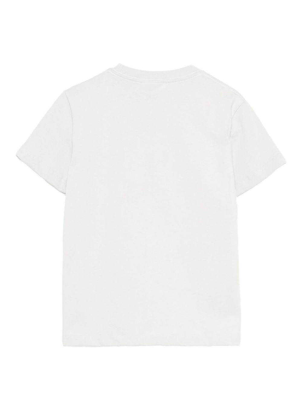 T-shirt per bambino Molo bianca con stampa skate e girocollo - Rubino Kids