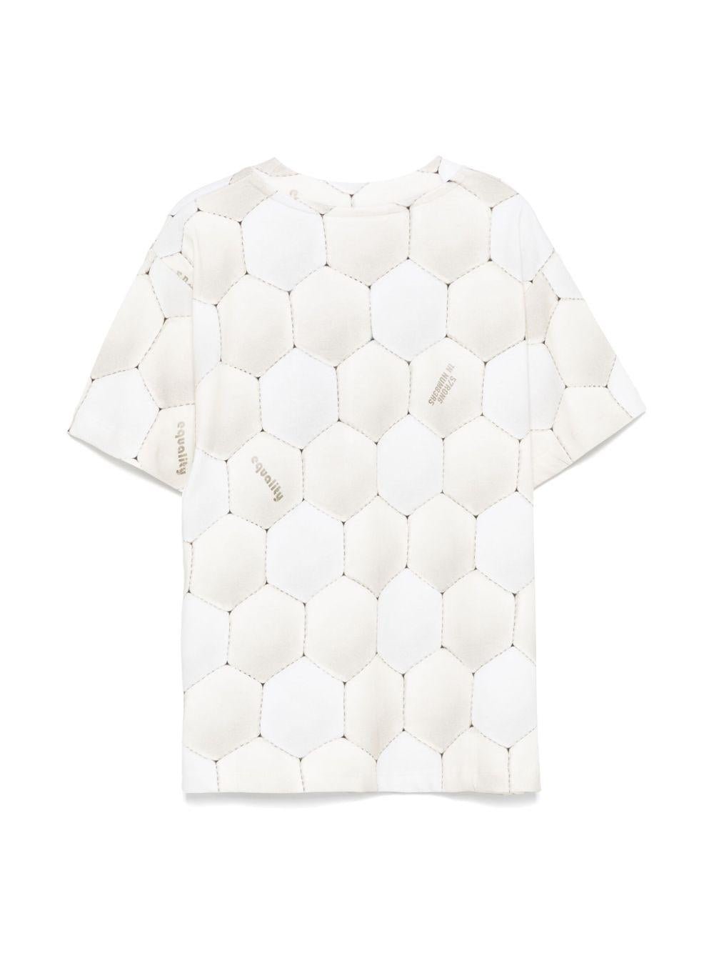 T-shirt per bambino Molo Riley beige con stampa all - over - Rubino Kids