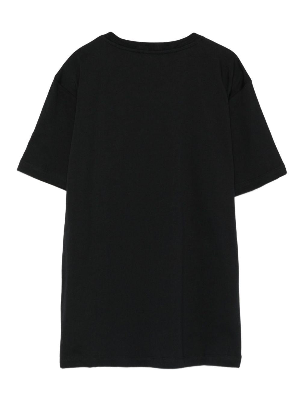 T-shirt per bambino Moschino Kids nero con stampa grafica - Rubino Kids