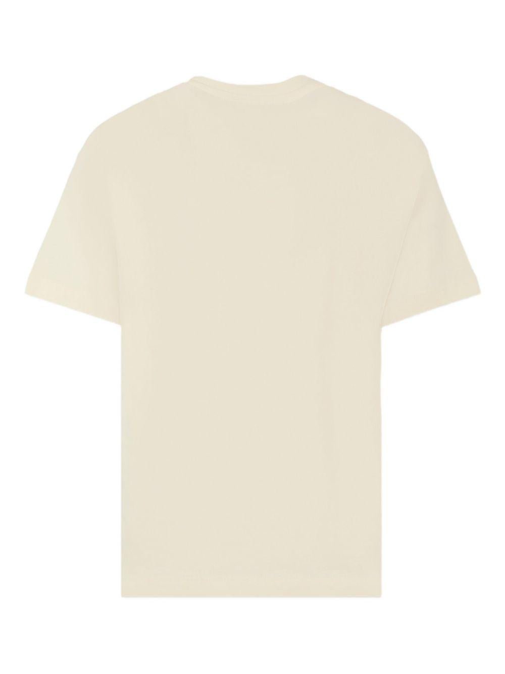 T-shirt per bambino MSGM Kids beige con stampa grafica - Rubino Kids