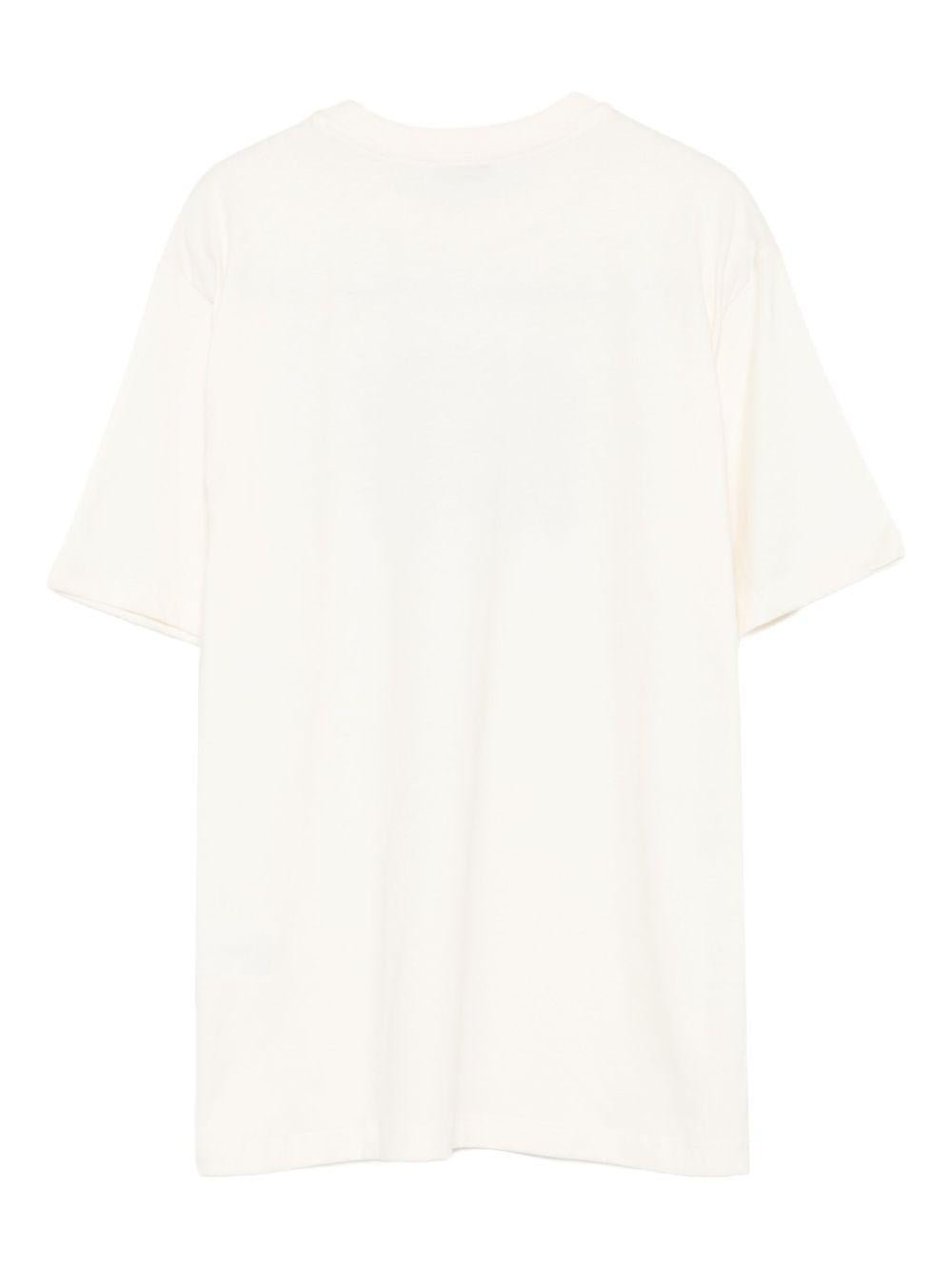 T-shirt per bambino MSGM Kids bianco con stampa grafica - Rubino Kids