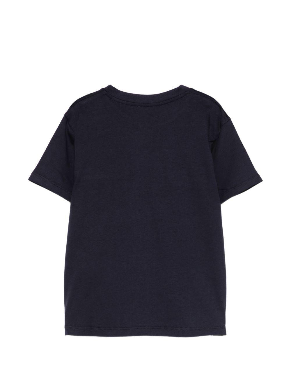 T-shirt per bambino Paolo Pecora Kids blu con taschino - Rubino Kids