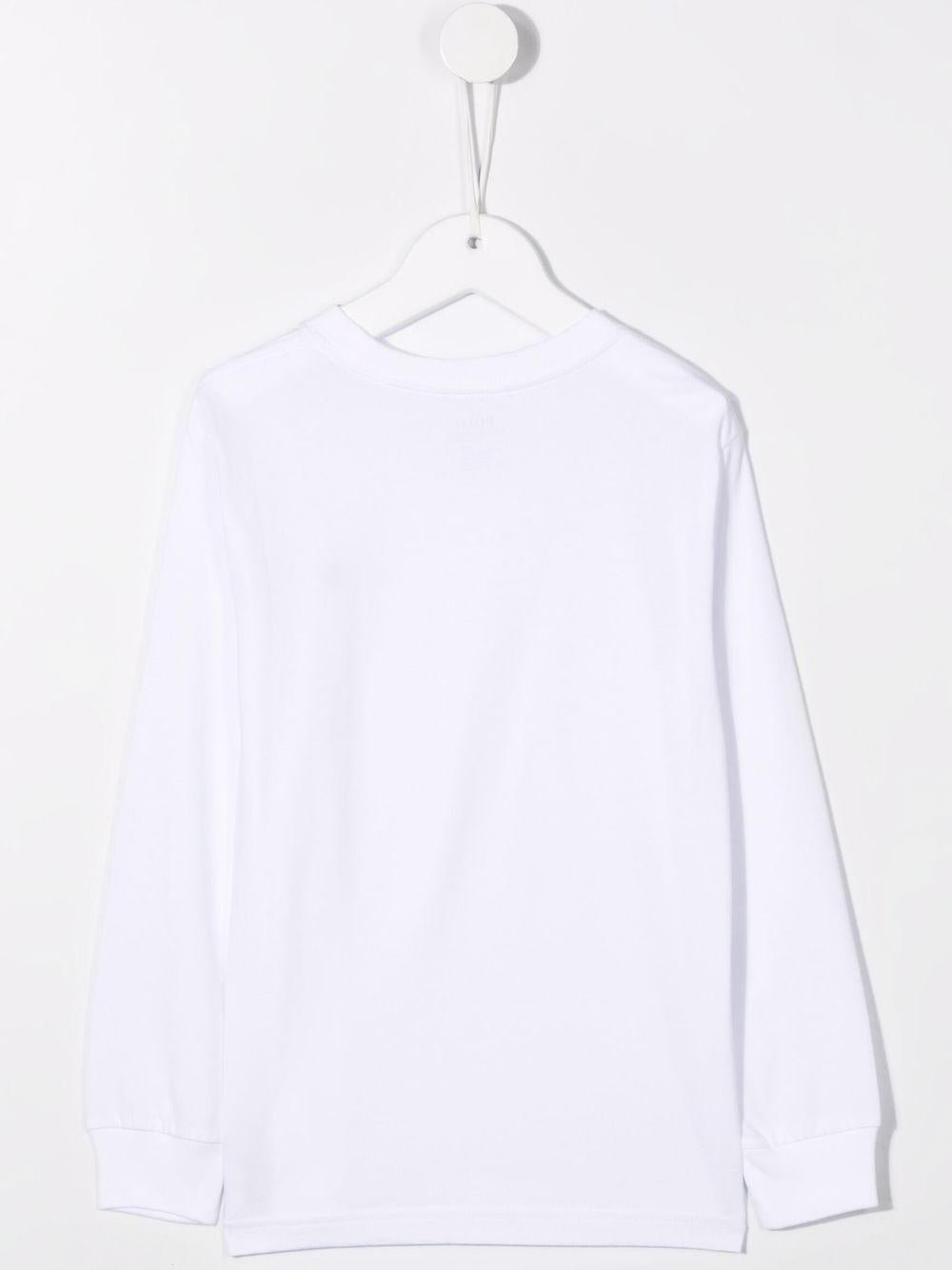 T-shirt per bambino Polo Ralph Lauren Kids bianca con motivo Polo Pony - Rubino Kids