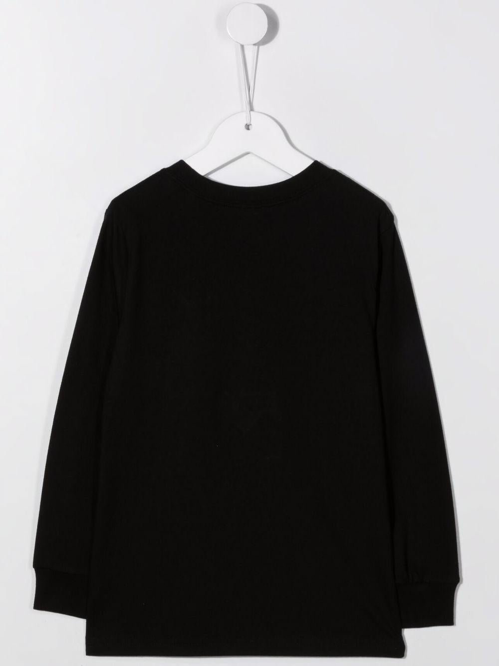 T-shirt per bambino Polo Ralph Lauren Kids nera con caratteristico motivo Polo Pony - Rubino Kids