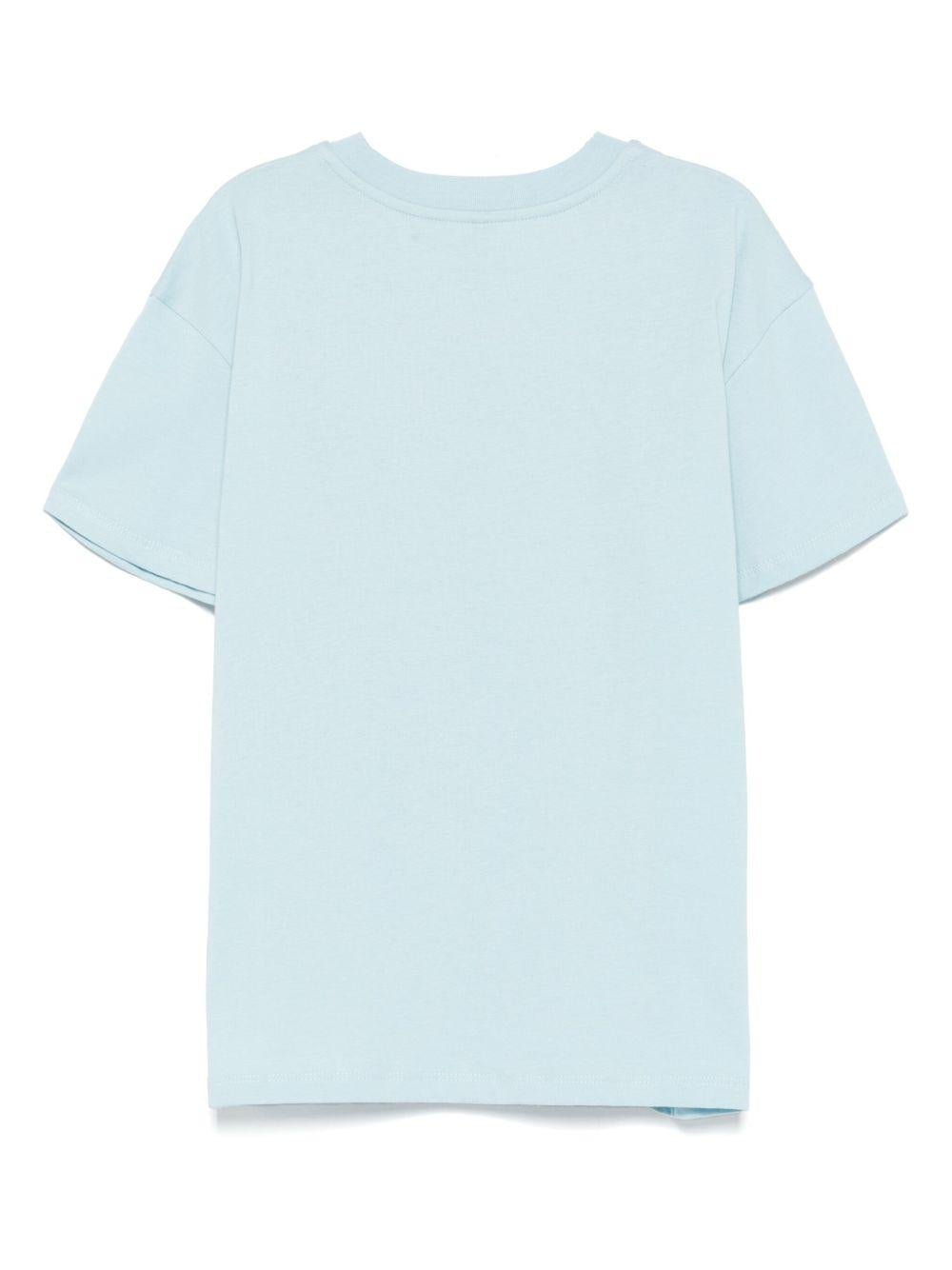 T-shirt per bambino Stella McCartney Kids azzurro con stampa grafica - Rubino Kids