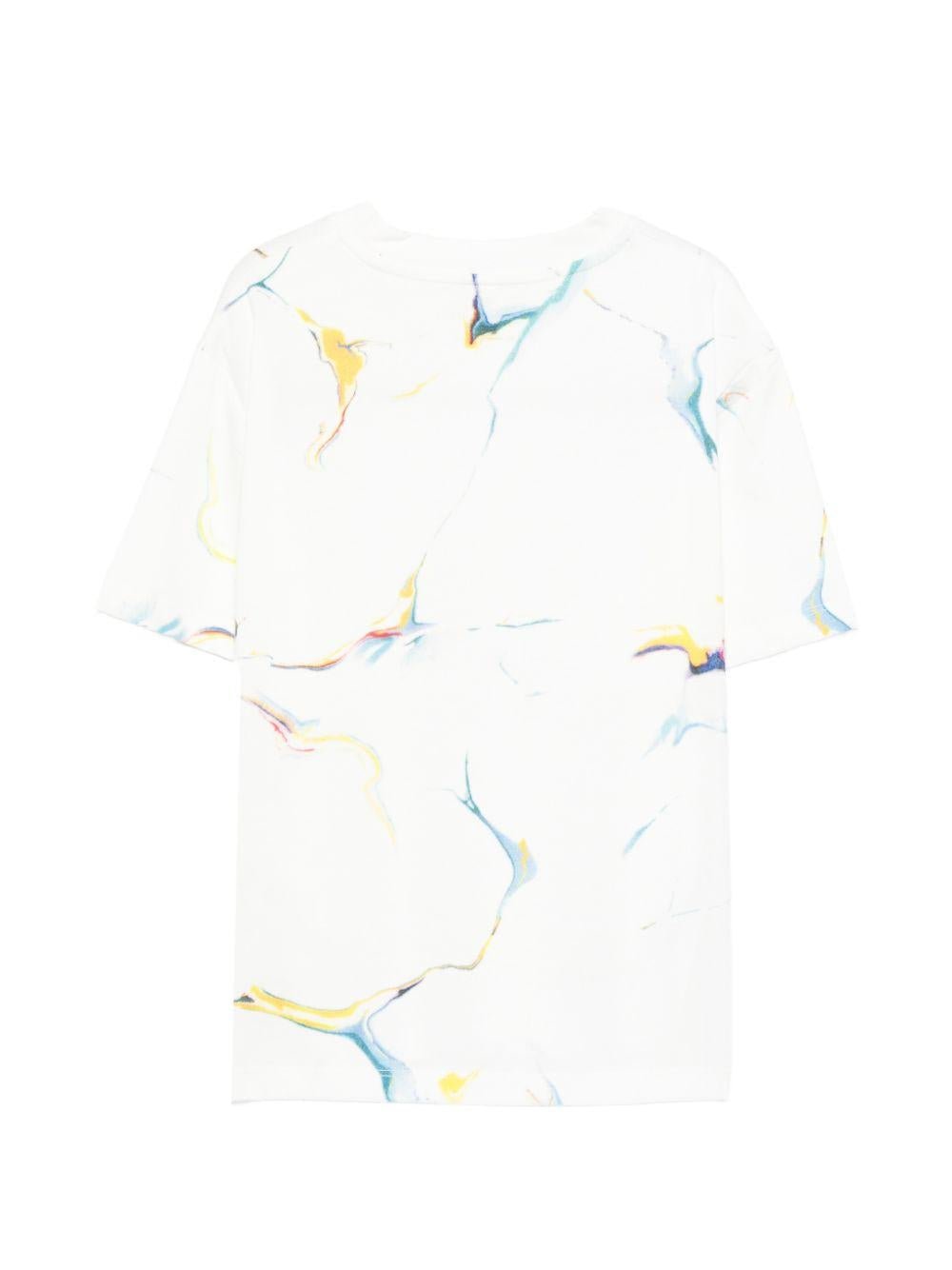 T-shirt per bambino Stella McCartney Kids bianca con dettagli grafici - Rubino Kids