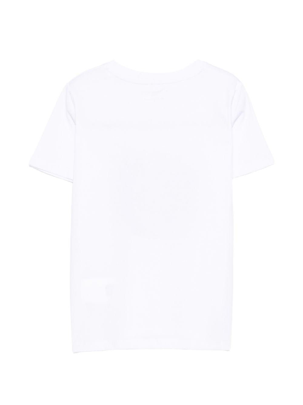 T-shirt per bambino Stella McCartney Kids bianca con stampa balena - Rubino Kids