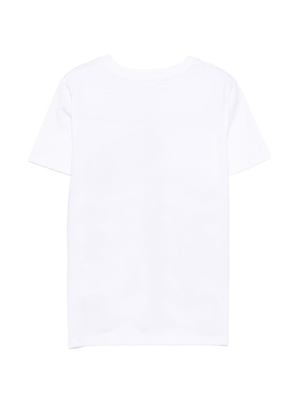 T-shirt per bambino Stella McCartney Kids bianca con stampa balene - Rubino Kids