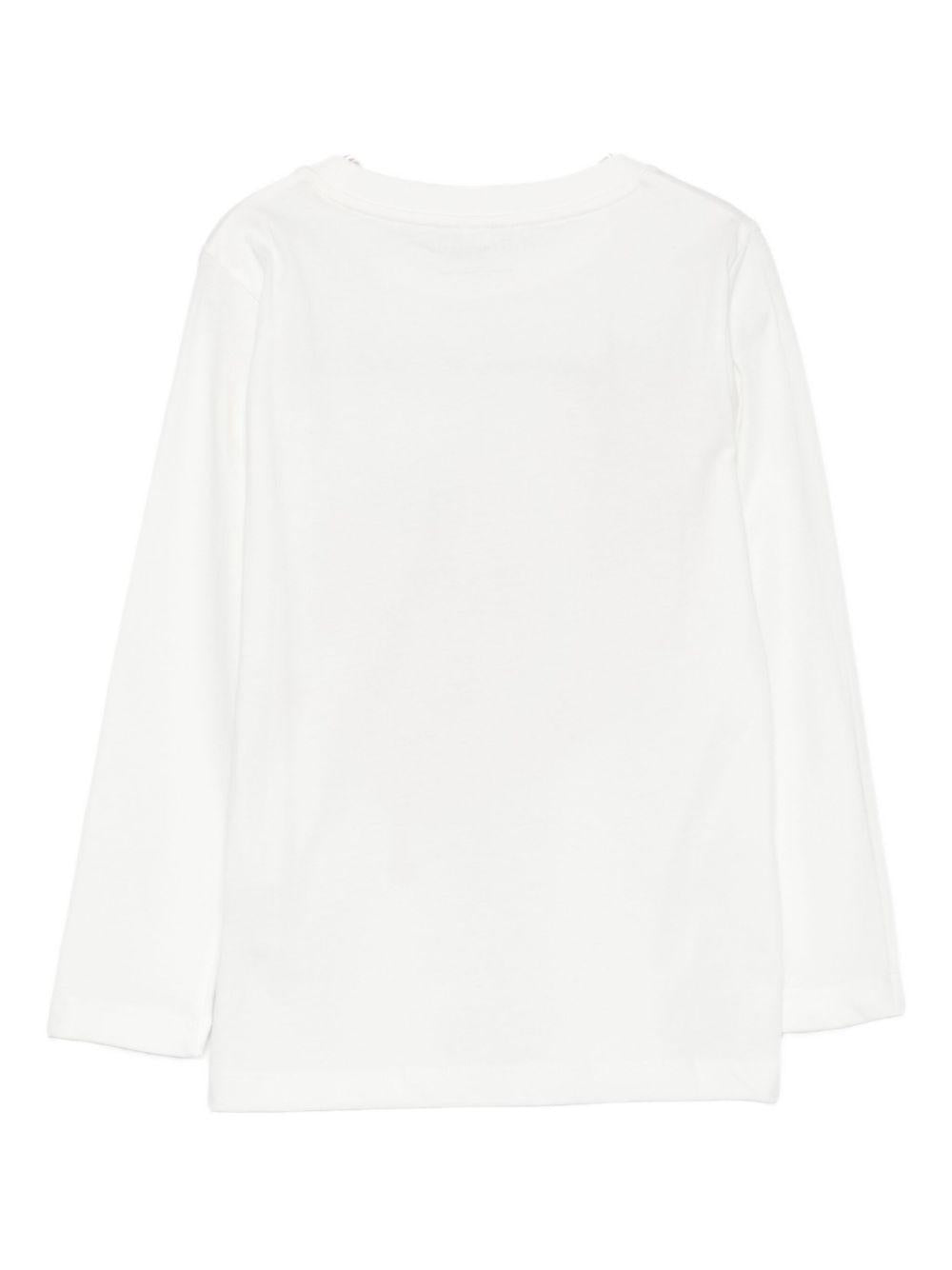 T-shirt per bambino Stella McCartney Kids bianco con stampa scoiattolo - Rubino Kids