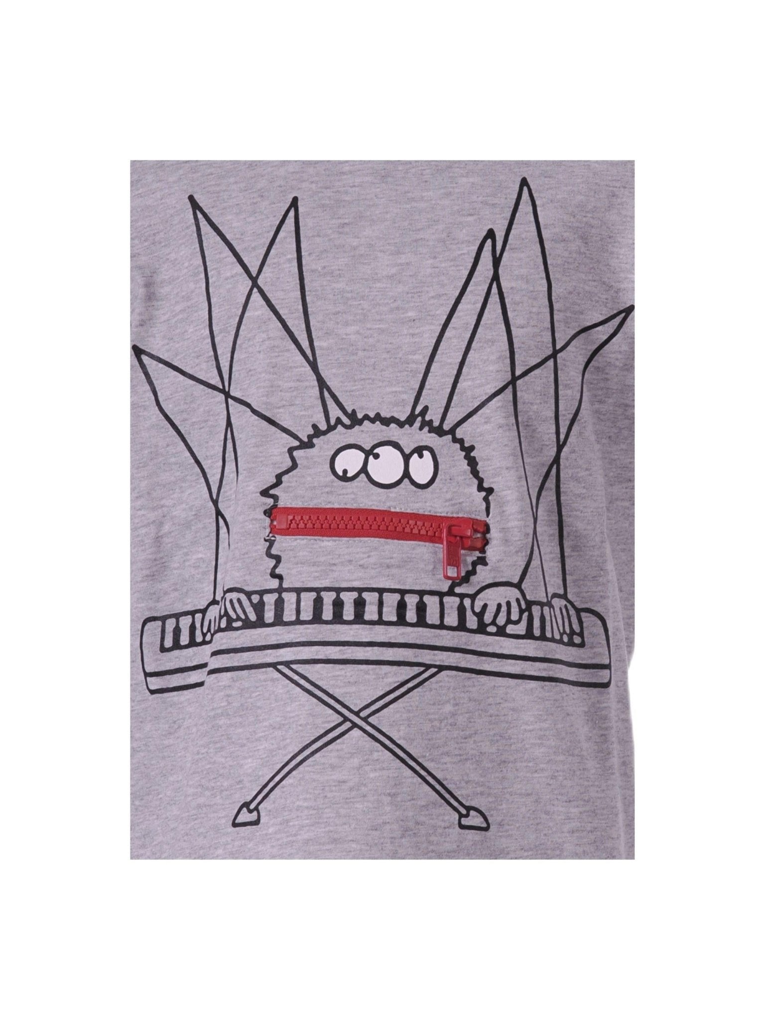 T-shirt per bambino Stella McCartney Kids grigia con stampa grafica sul davanti - Rubino Kids