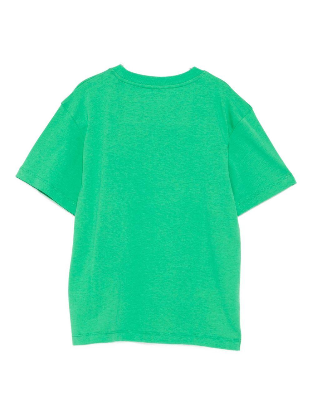 T-shirt per bambino Stella McCartney Kids verde con stampa grafica - Rubino Kids