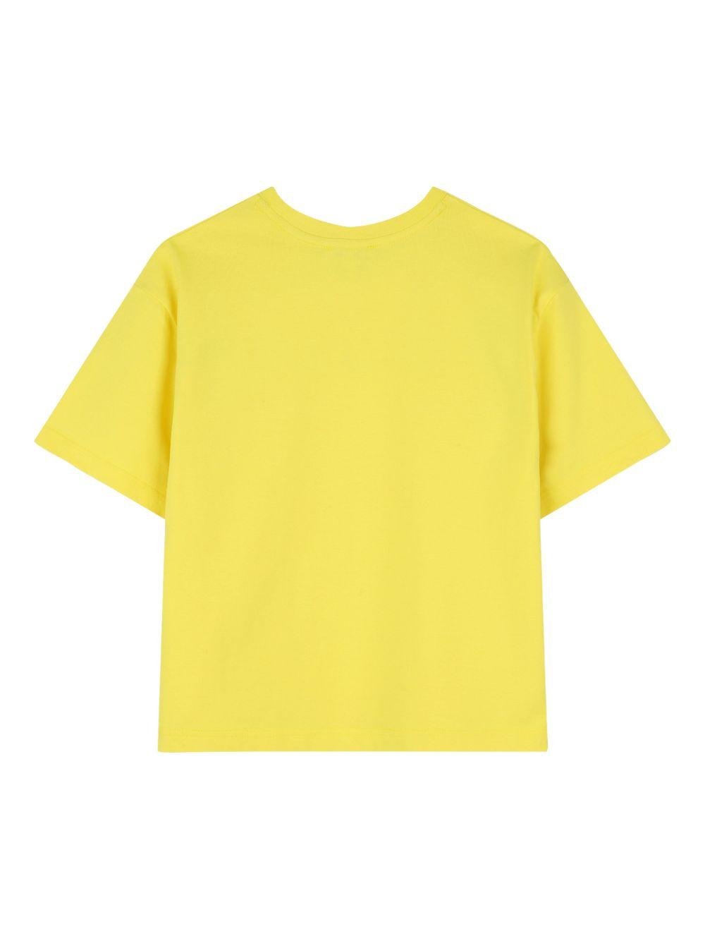 T-shirt per bambino The Marc Jacobs Kids gialla con stampa logo - Rubino Kids