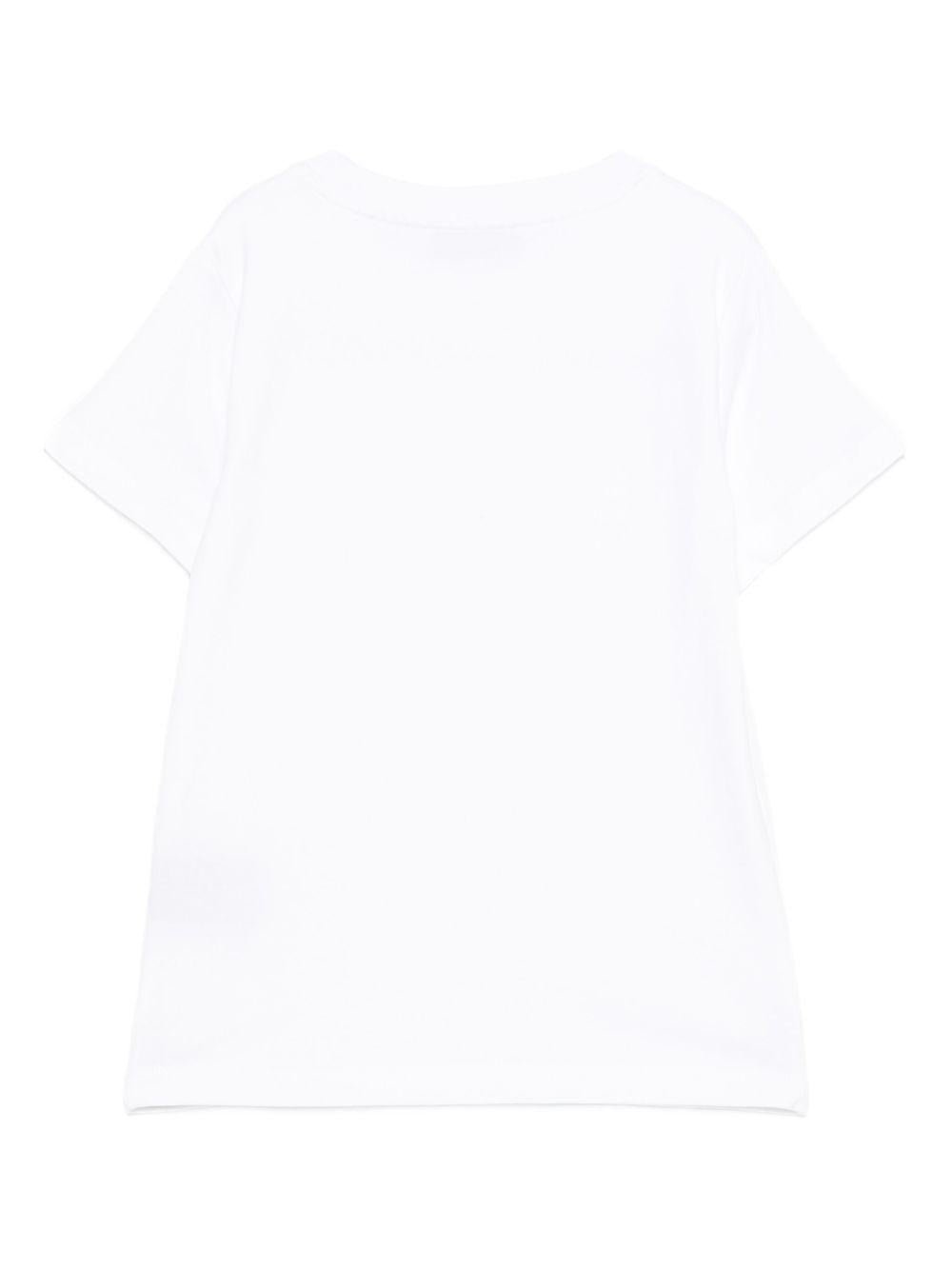 T-shirt per bambino Trussardi Junior bianco con maniche corte - Rubino Kids