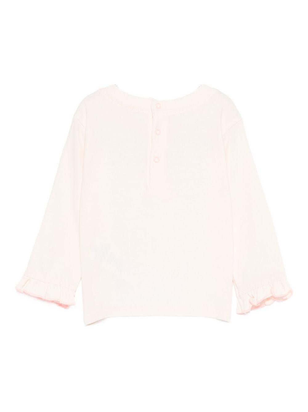 T-shirt per neonata Billieblush rosa con decorazione con paillettes - Rubino Kids