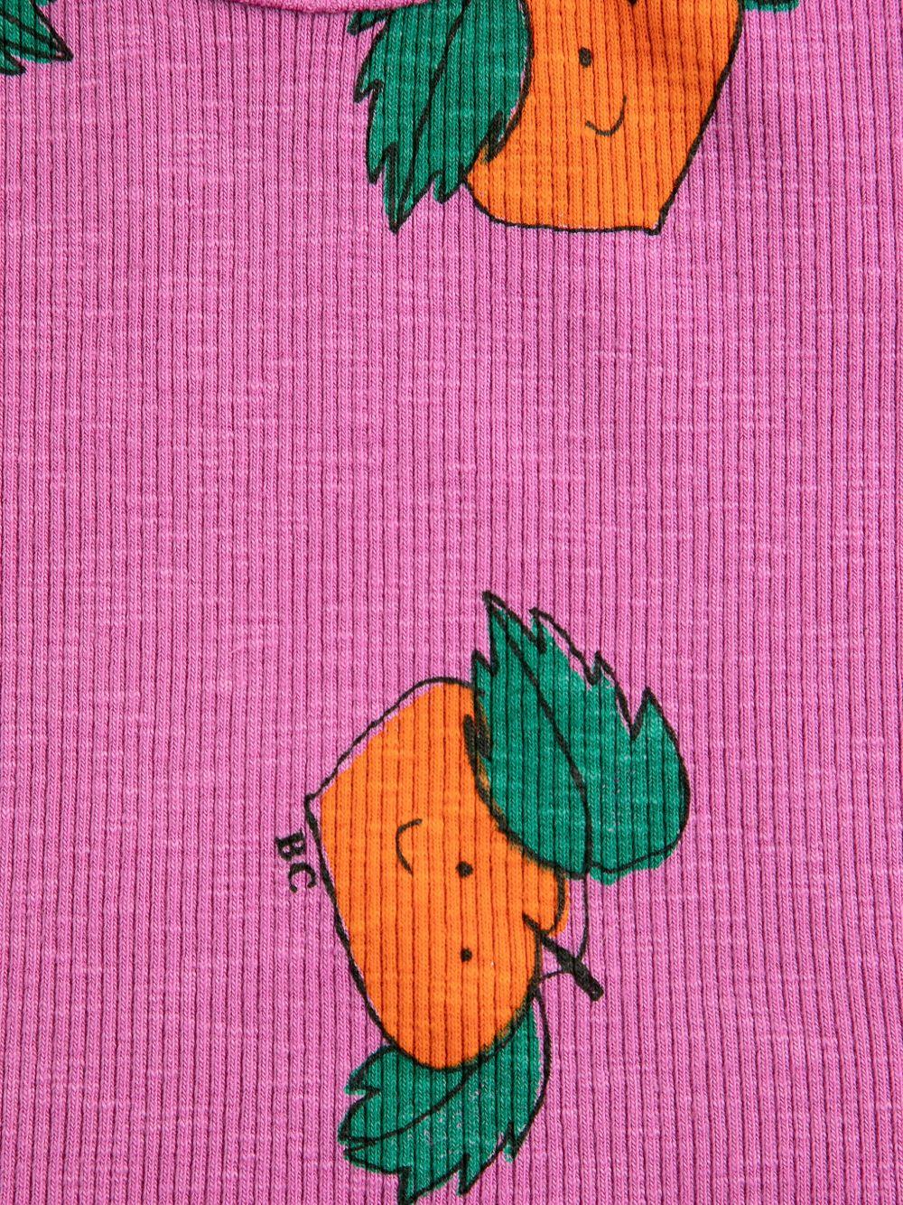 T-shirt per neonata Bobo Choses fucsia con stampa grafica rapa - Rubino Kids