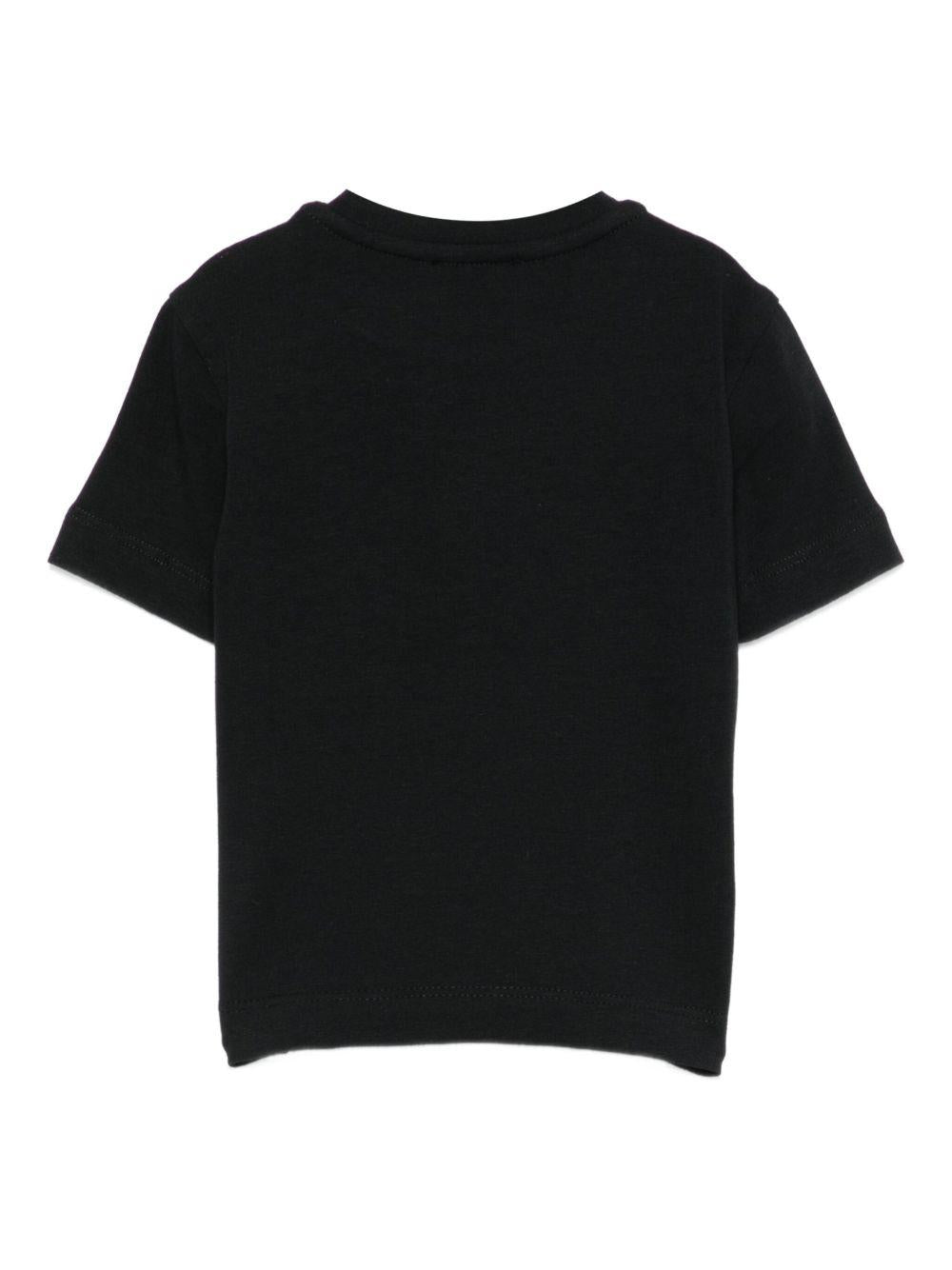 T-shirt per neonata Elisabetta Franchi La Mia Bambina nero con logo - Rubino Kids