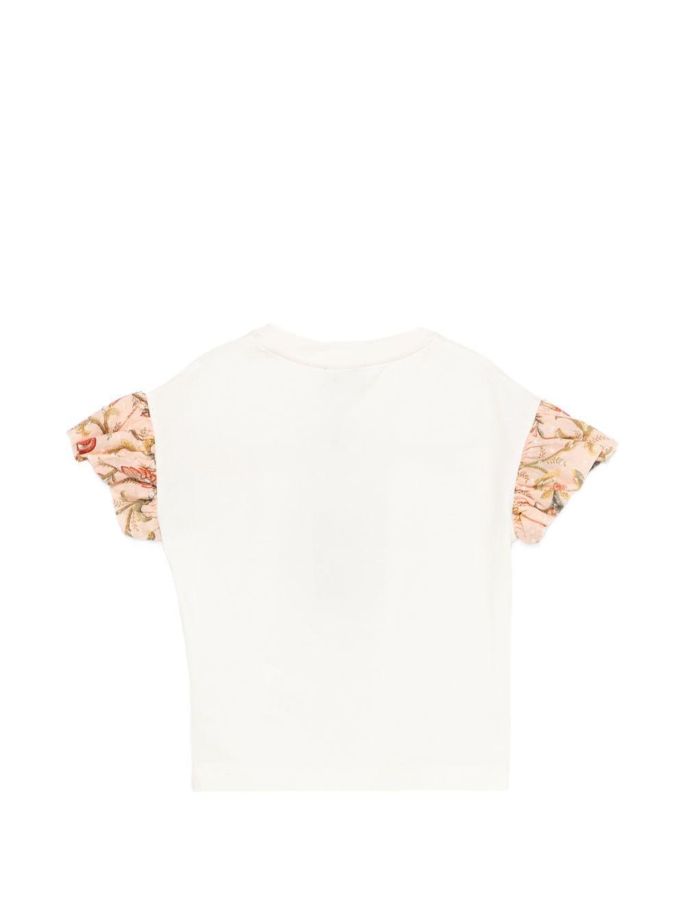 T-shirt per neonata ETRO KIDS bianca con stampa grafica - Rubino Kids