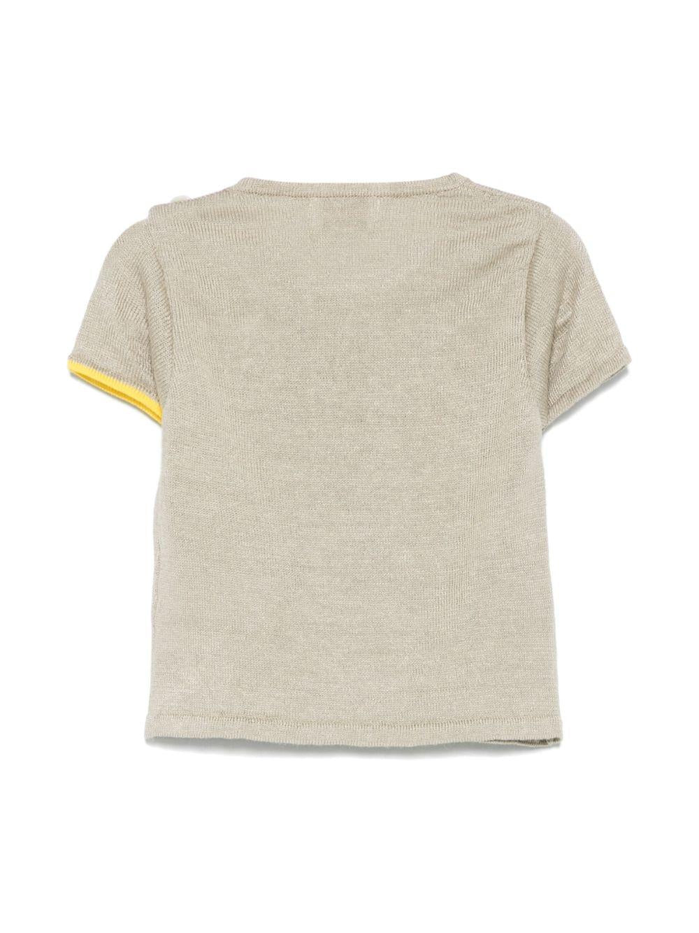 T-shirt per neonata Gensami kids grigio in maglia - Rubino Kids