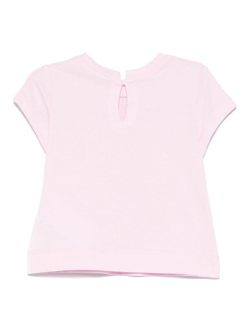 T-shirt per neonata Monnalisa rosa con stampa Alice x Disney - Rubino Kids