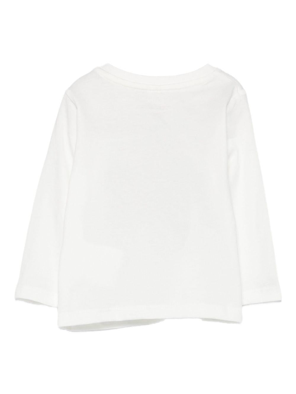 T-shirt per neonata Stella McCartney Kids bianco con stampa uccello - Rubino Kids