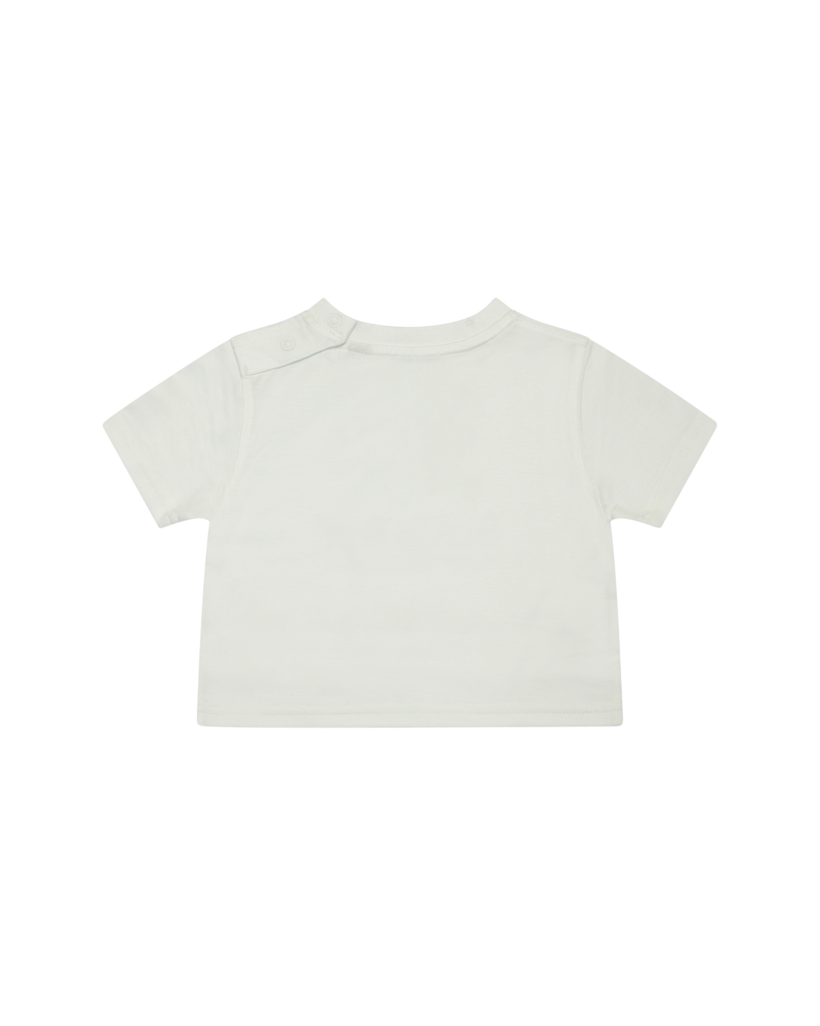 T-shirt per neonati Burberry Kids bianca con Equestrian Knight sul davanti - Rubino Kids