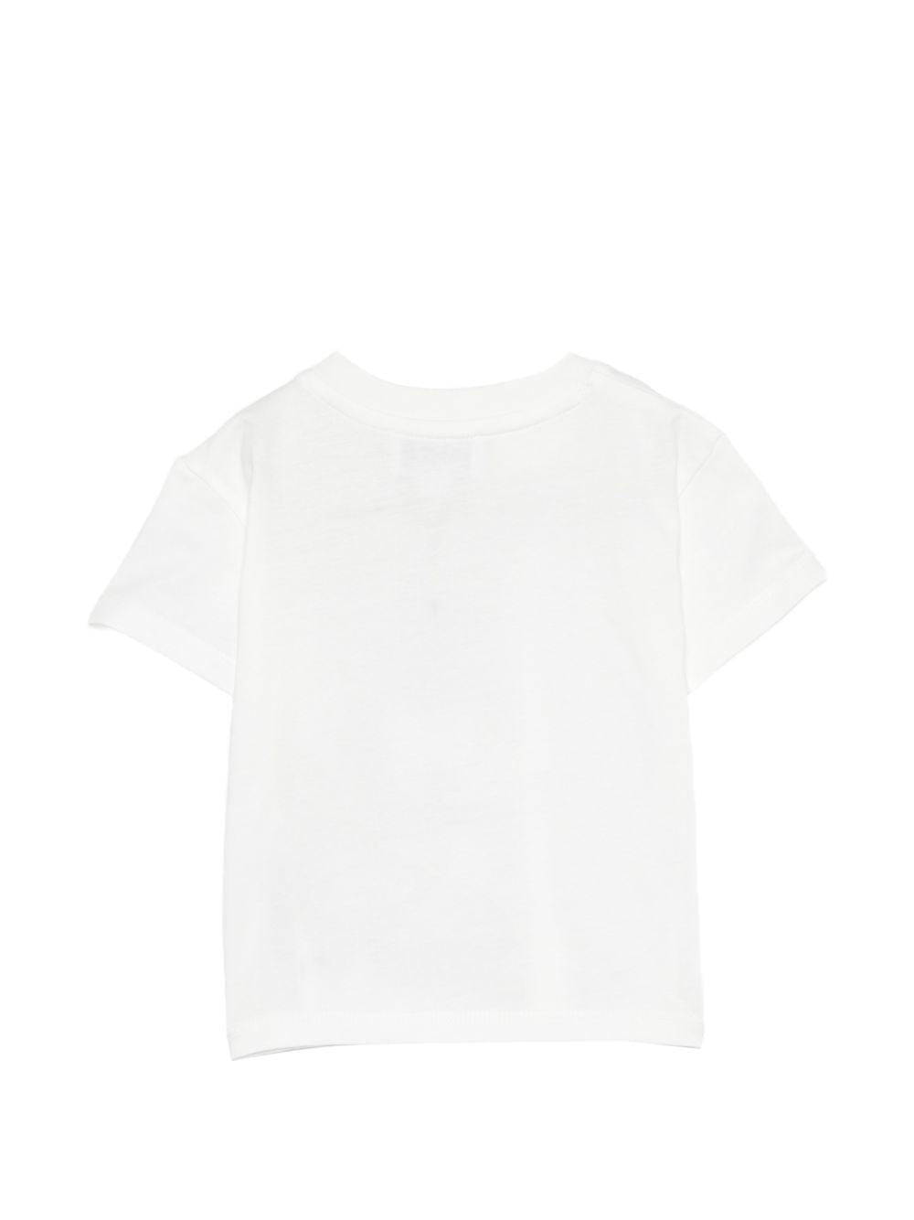 T-shirt per neonati Kenzo Kids bianca con logo sul petto - Rubino Kids